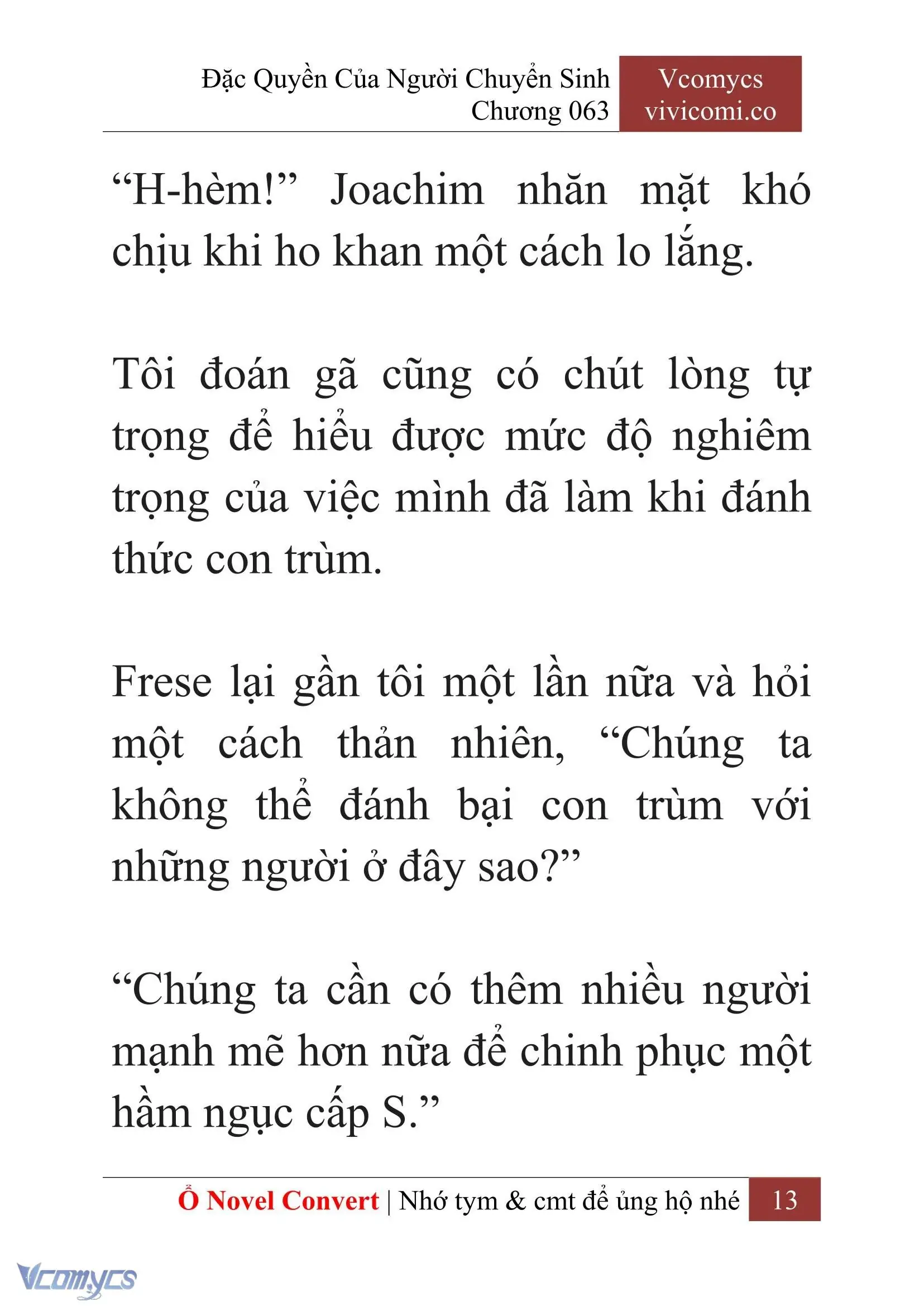 [Novel] Đặc Quyền Của Người Chuyển Sinh Chapter 63 - Trang 16