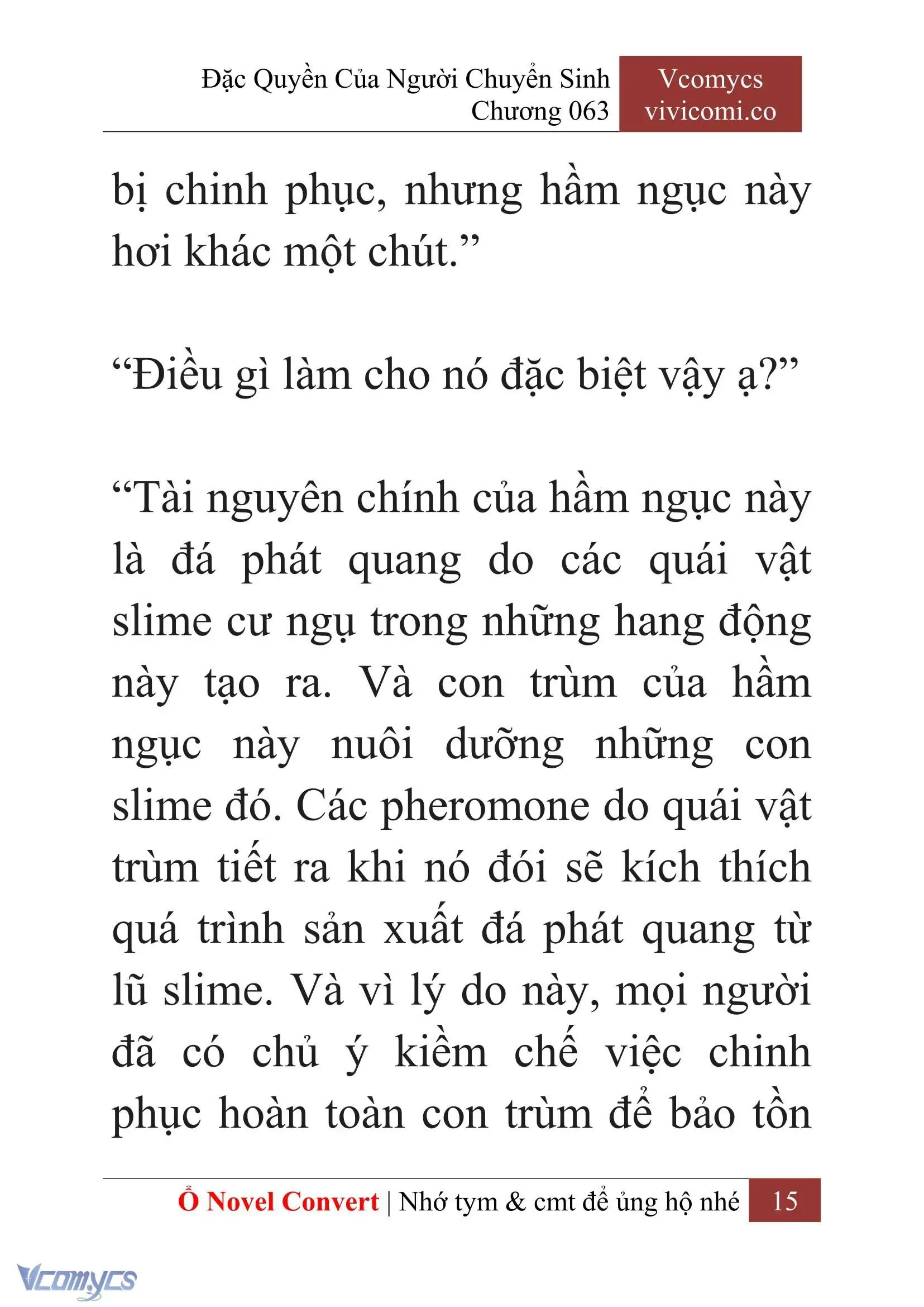 [Novel] Đặc Quyền Của Người Chuyển Sinh Chapter 63 - Trang 18