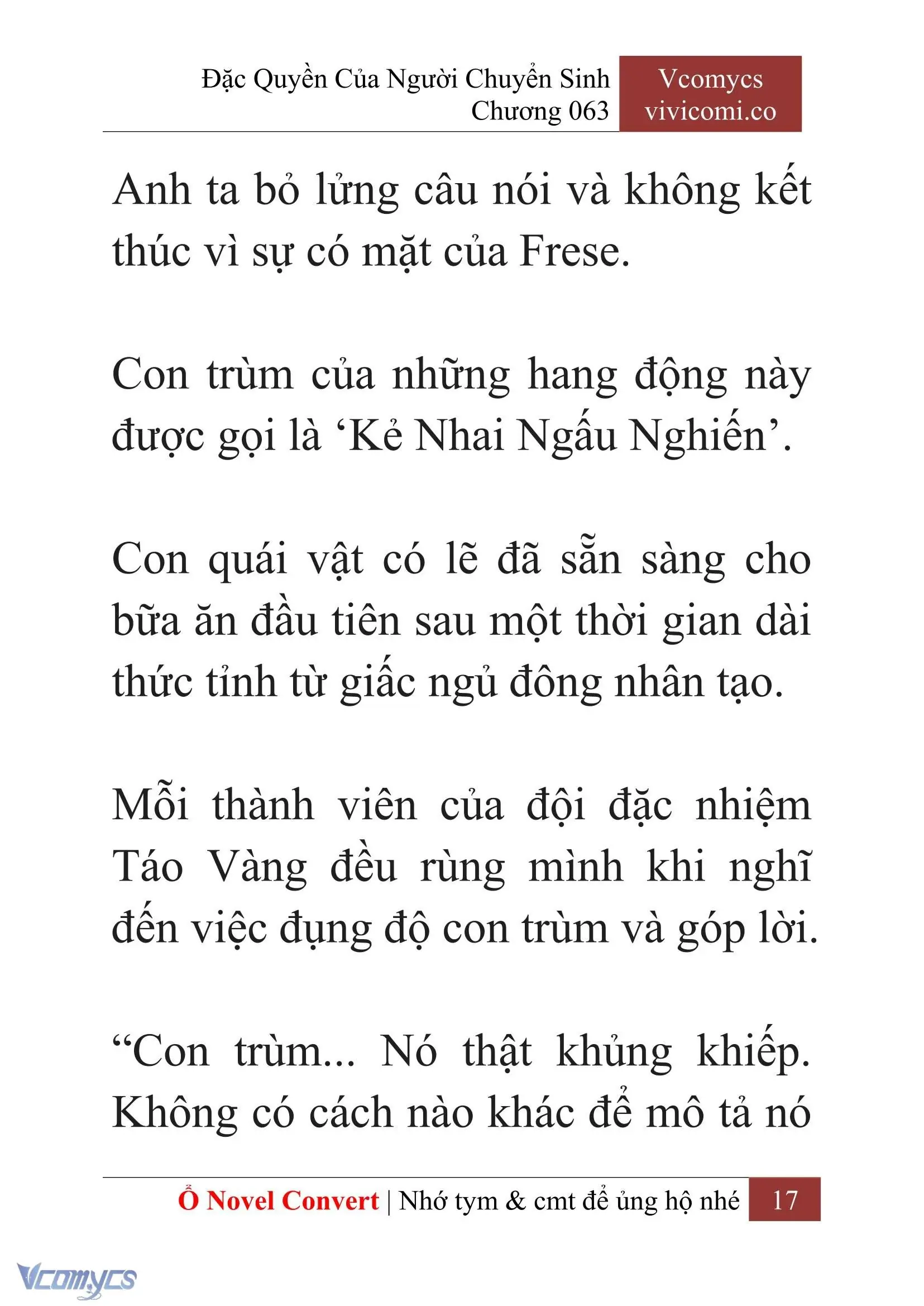[Novel] Đặc Quyền Của Người Chuyển Sinh Chapter 63 - Trang 20
