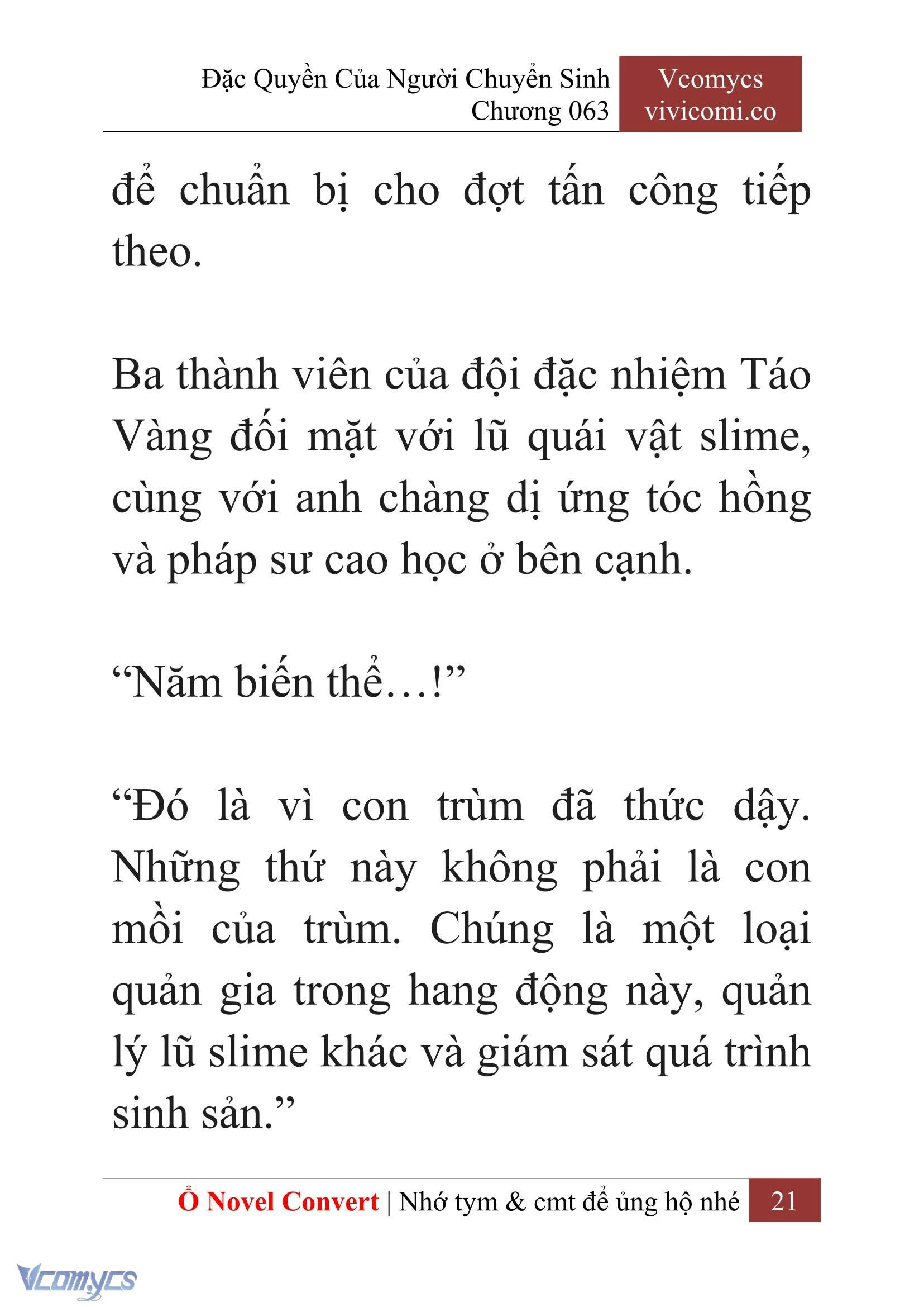 [Novel] Đặc Quyền Của Người Chuyển Sinh Chapter 63 - Trang 24