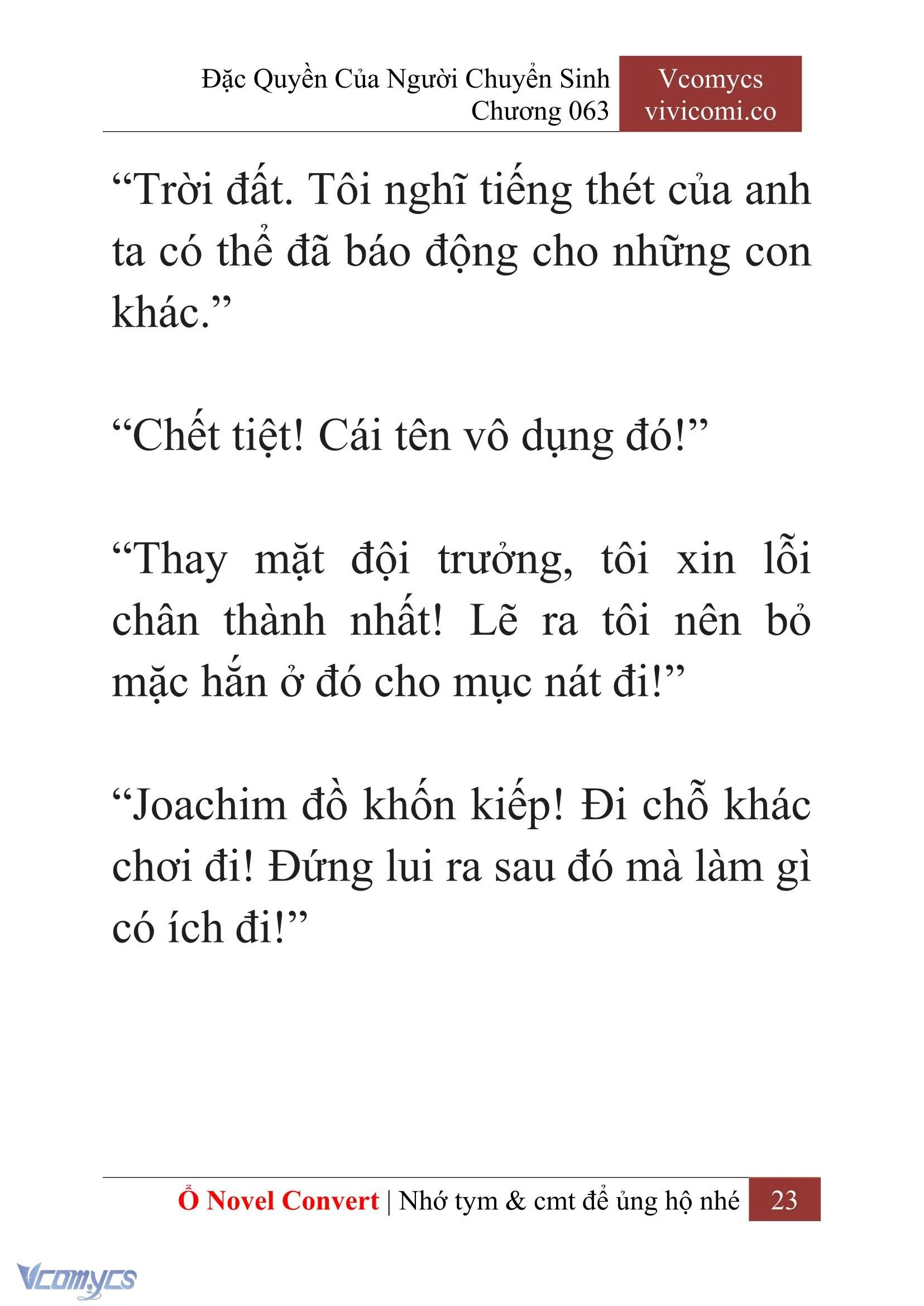[Novel] Đặc Quyền Của Người Chuyển Sinh Chapter 63 - Trang 26