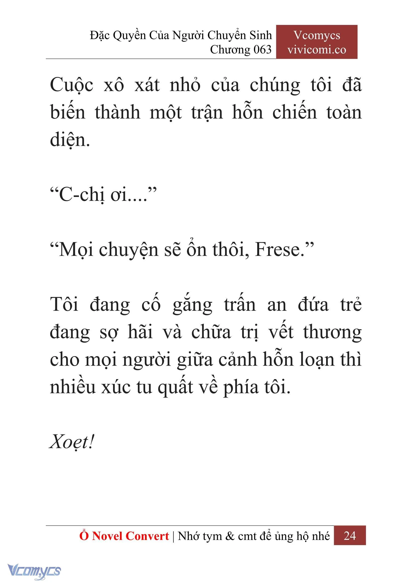 [Novel] Đặc Quyền Của Người Chuyển Sinh Chapter 63 - Trang 27