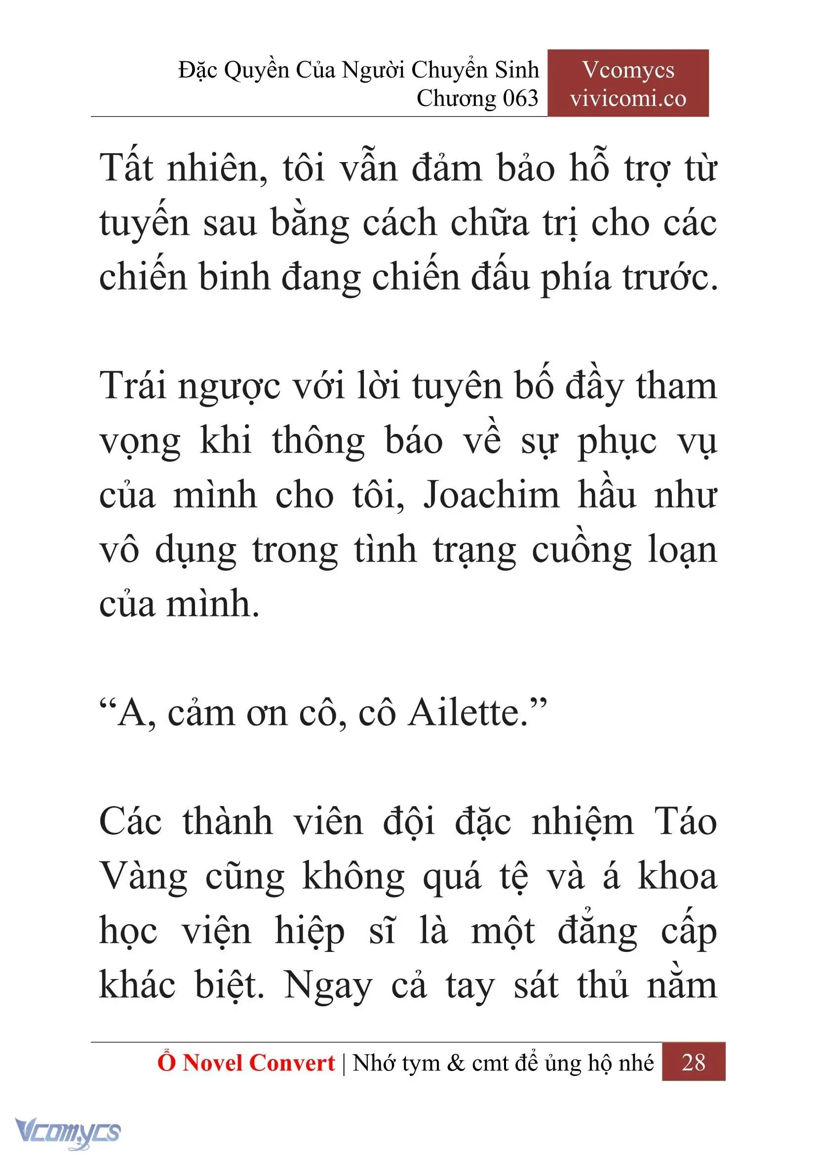[Novel] Đặc Quyền Của Người Chuyển Sinh Chapter 63 - Trang 31