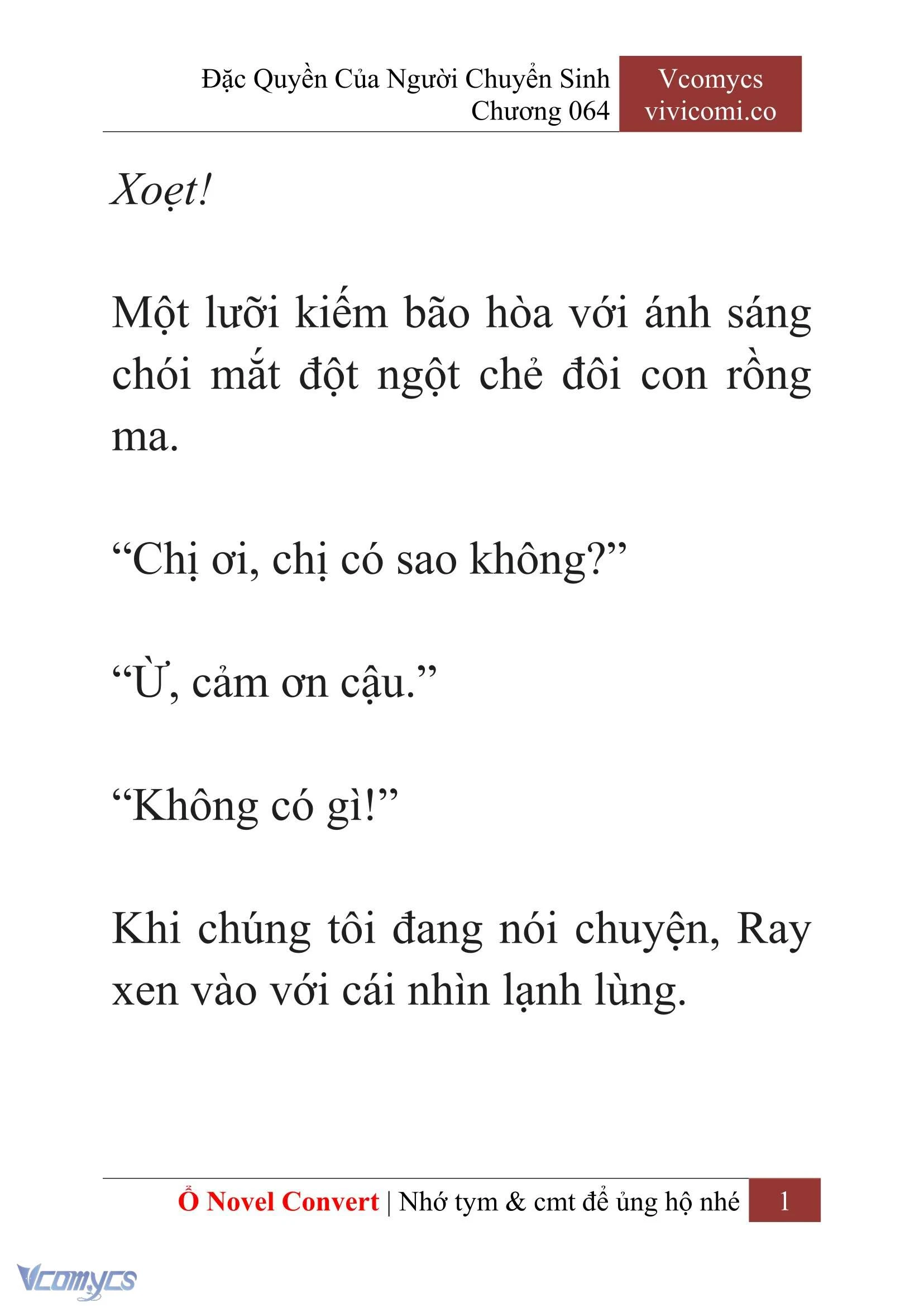 [Novel] Đặc Quyền Của Người Chuyển Sinh Chapter 64 - Trang 4