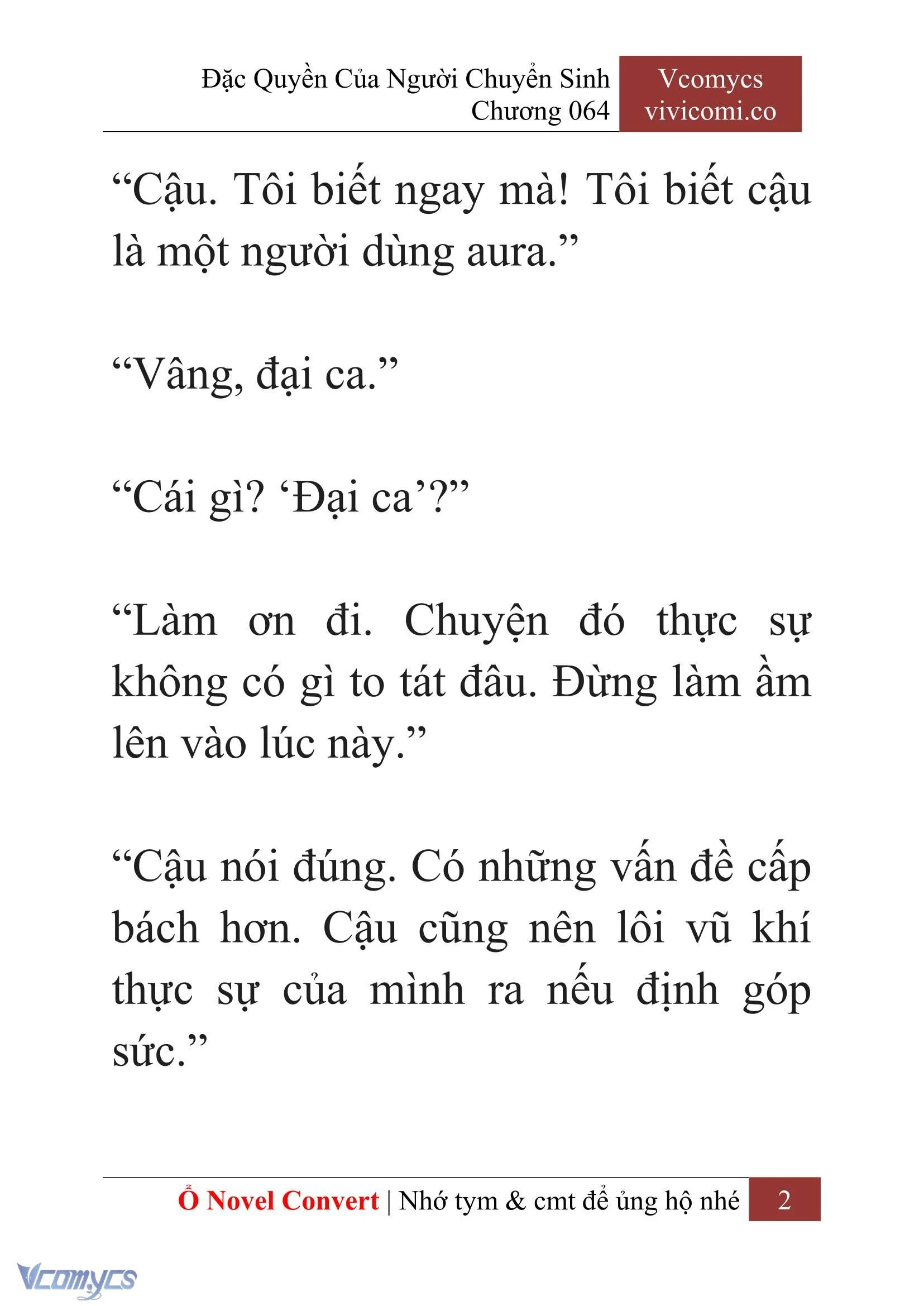 [Novel] Đặc Quyền Của Người Chuyển Sinh Chapter 64 - Trang 5