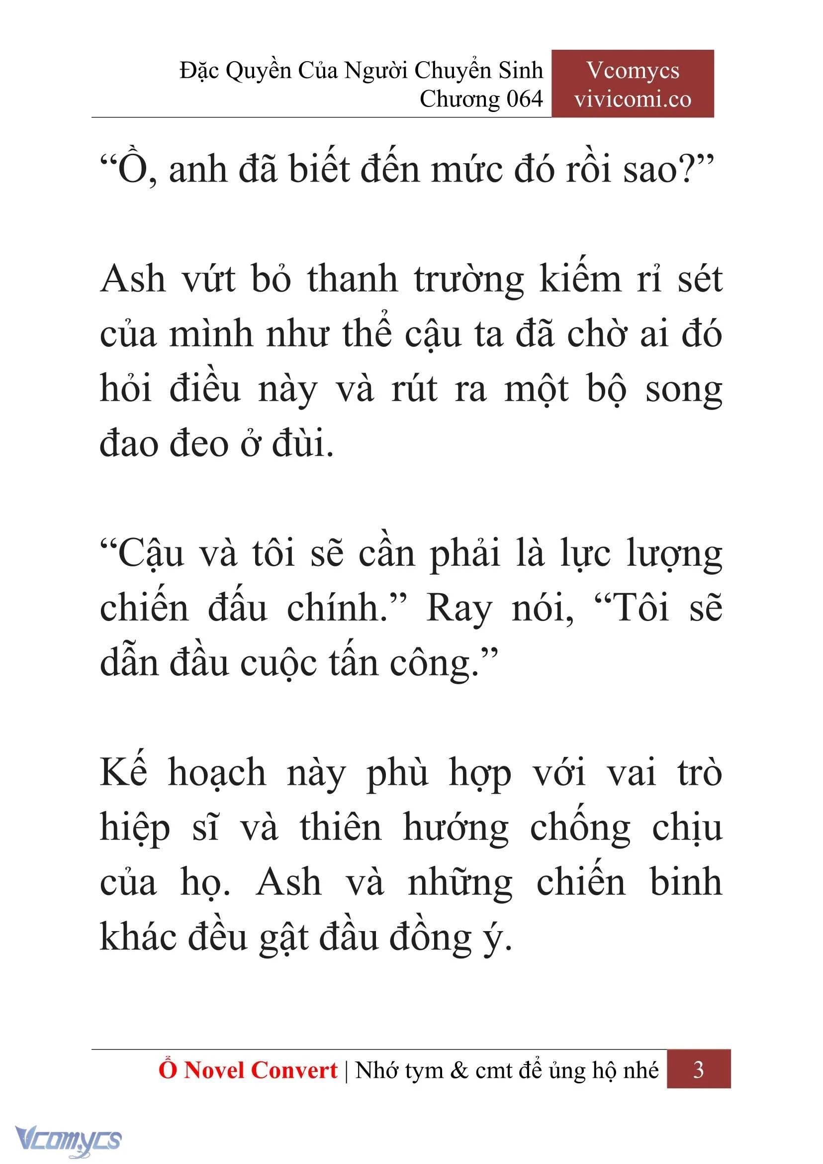 [Novel] Đặc Quyền Của Người Chuyển Sinh Chapter 64 - Trang 6