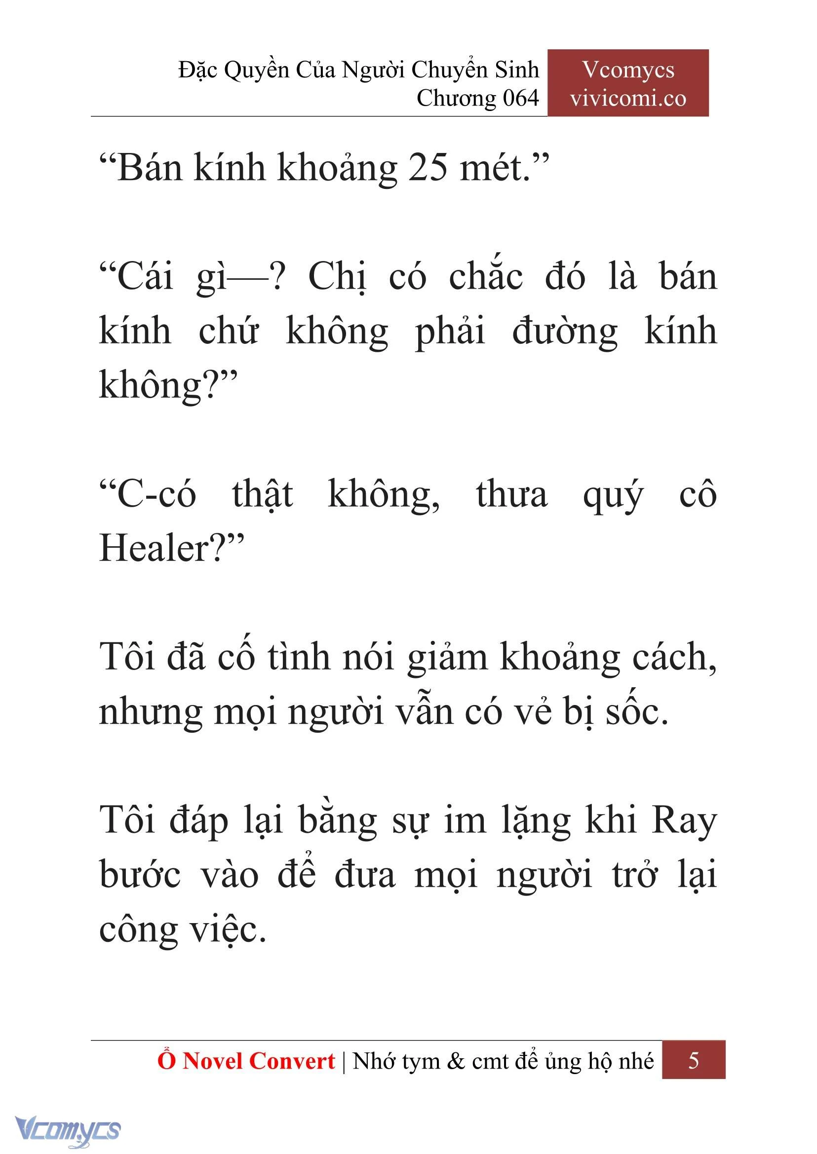 [Novel] Đặc Quyền Của Người Chuyển Sinh Chapter 64 - Trang 8