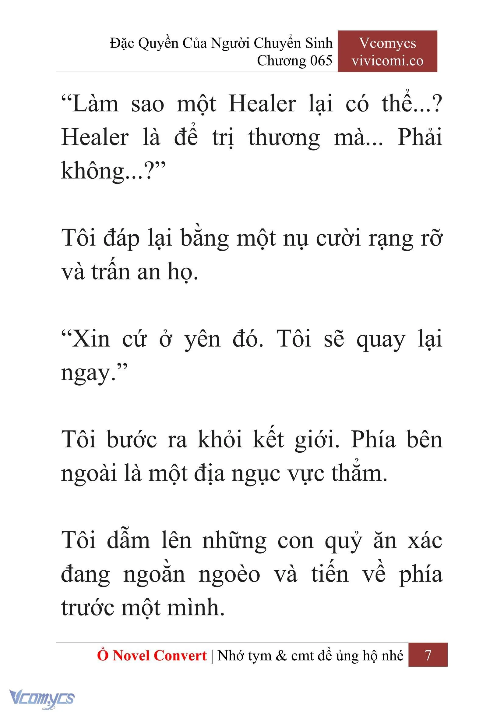 [Novel] Đặc Quyền Của Người Chuyển Sinh Chapter 65 - Trang 10