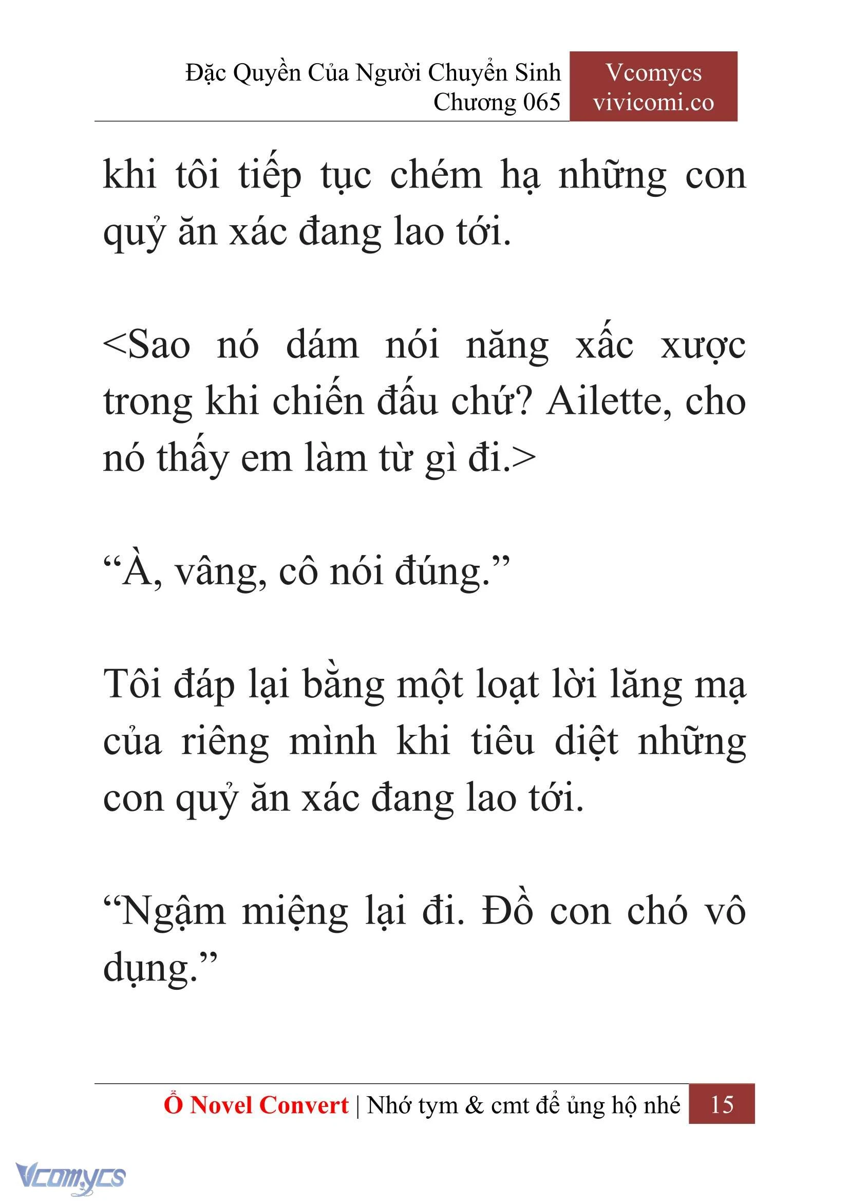 [Novel] Đặc Quyền Của Người Chuyển Sinh Chapter 65 - Trang 18