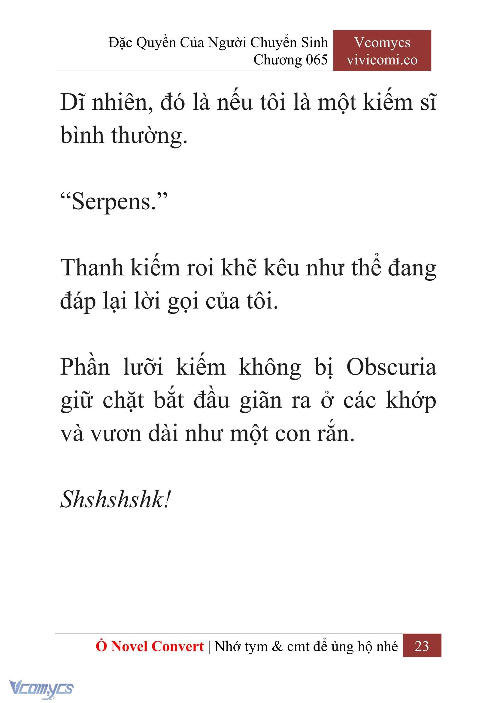 [Novel] Đặc Quyền Của Người Chuyển Sinh Chapter 65 - Trang 26