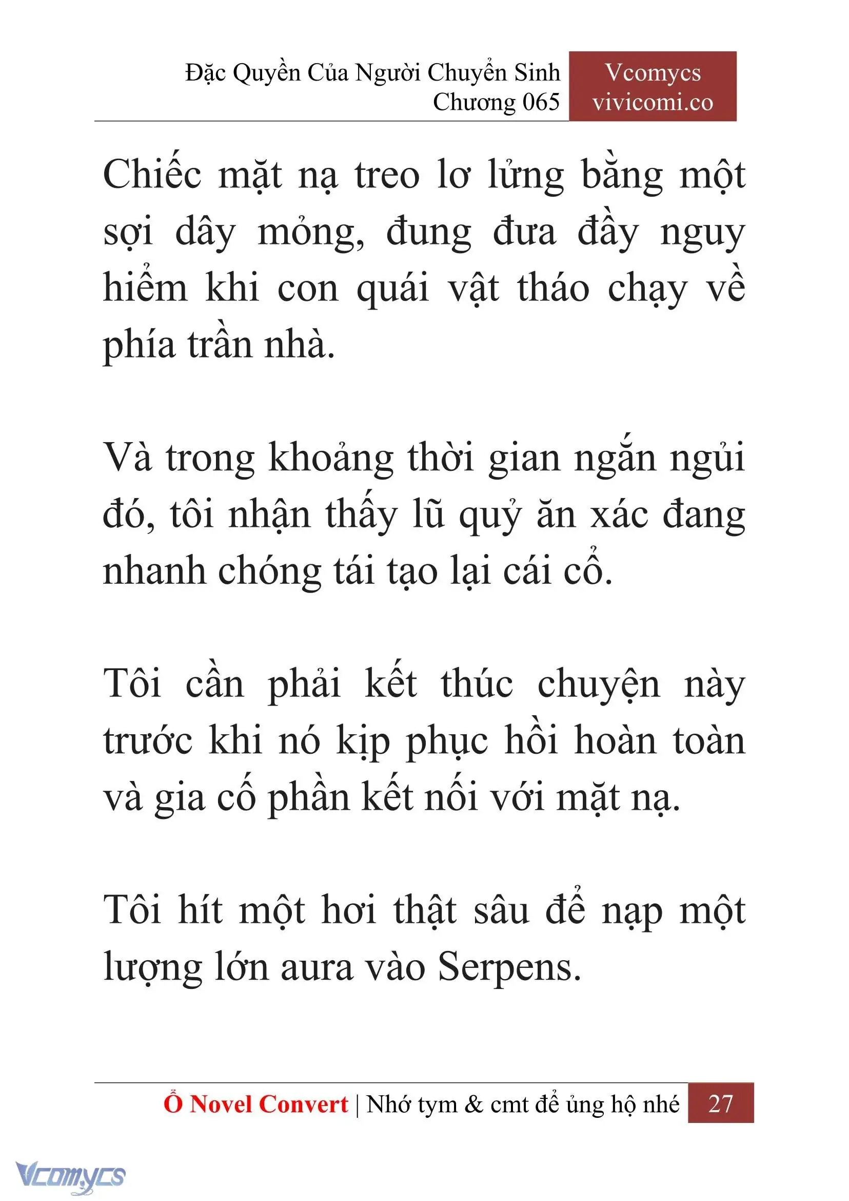 [Novel] Đặc Quyền Của Người Chuyển Sinh Chapter 65 - Trang 30