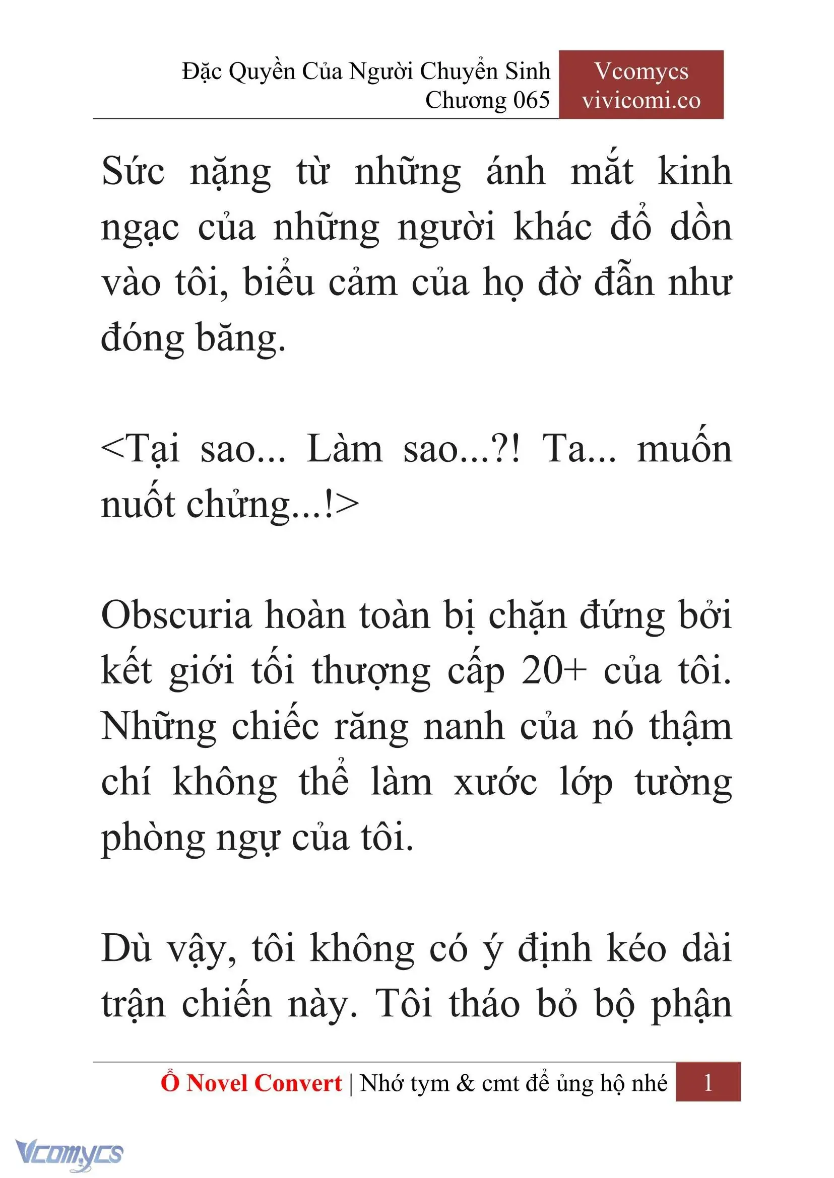 [Novel] Đặc Quyền Của Người Chuyển Sinh Chapter 65 - Trang 4