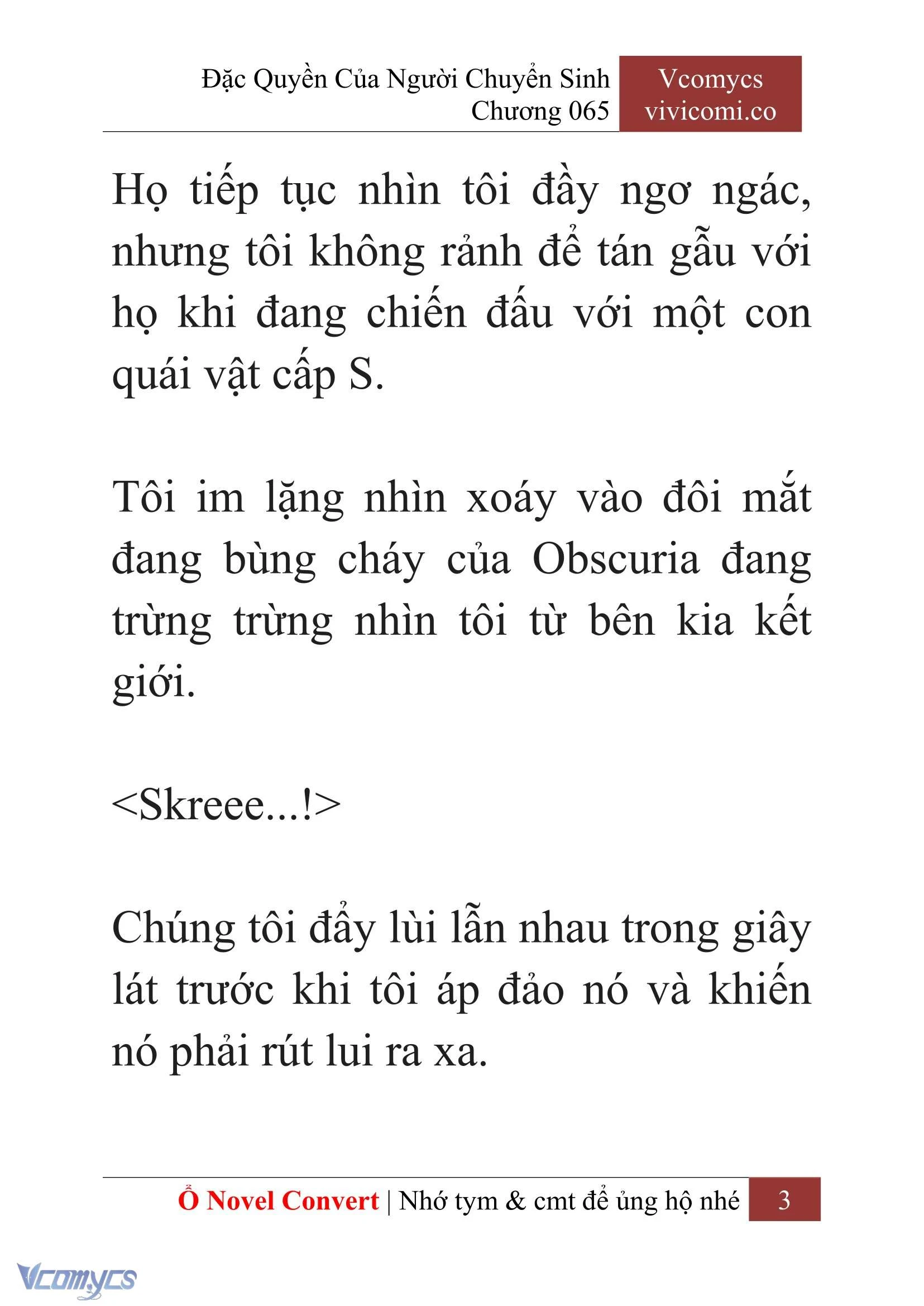 [Novel] Đặc Quyền Của Người Chuyển Sinh Chapter 65 - Trang 6