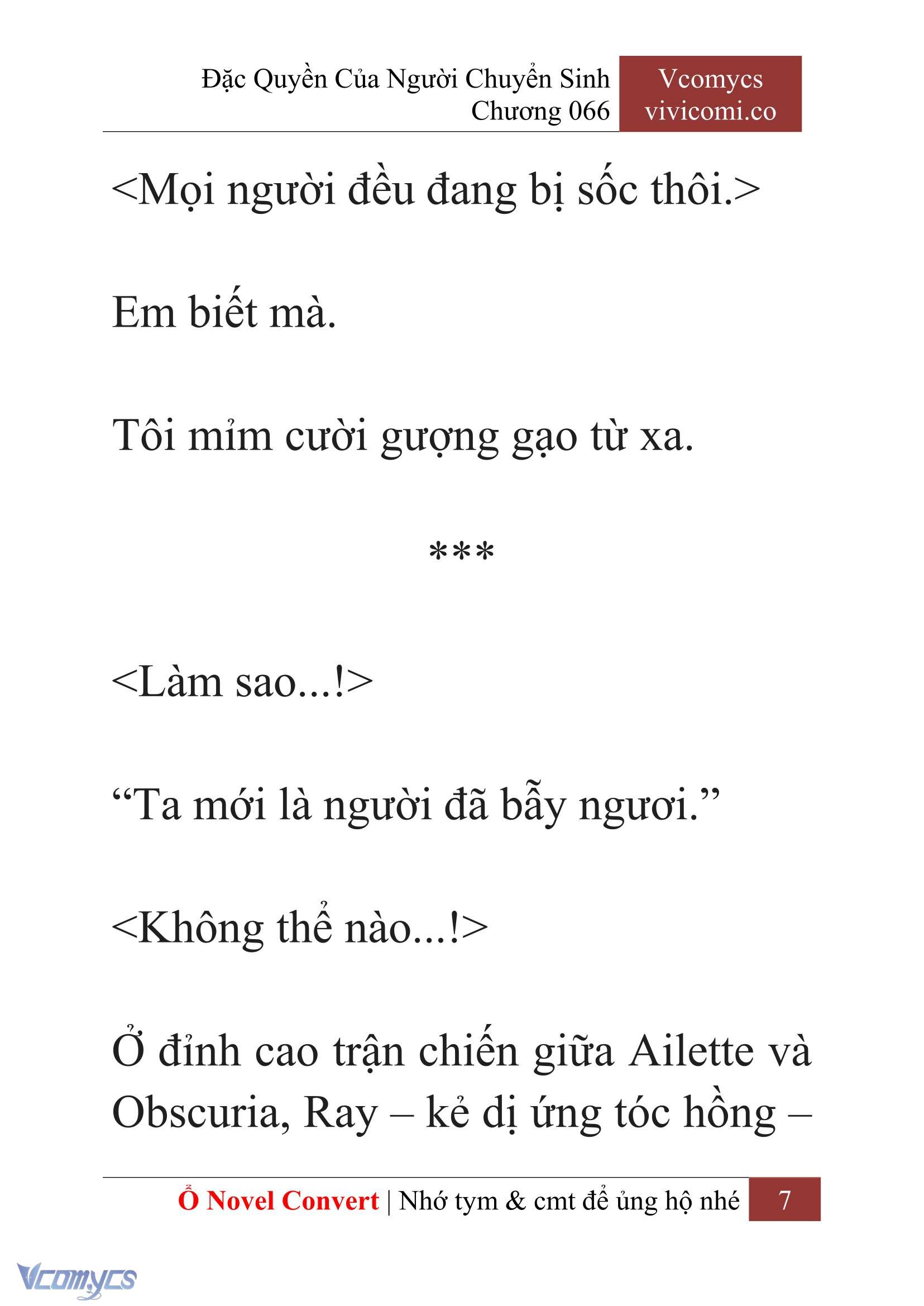 [Novel] Đặc Quyền Của Người Chuyển Sinh Chapter 66 - Trang 10