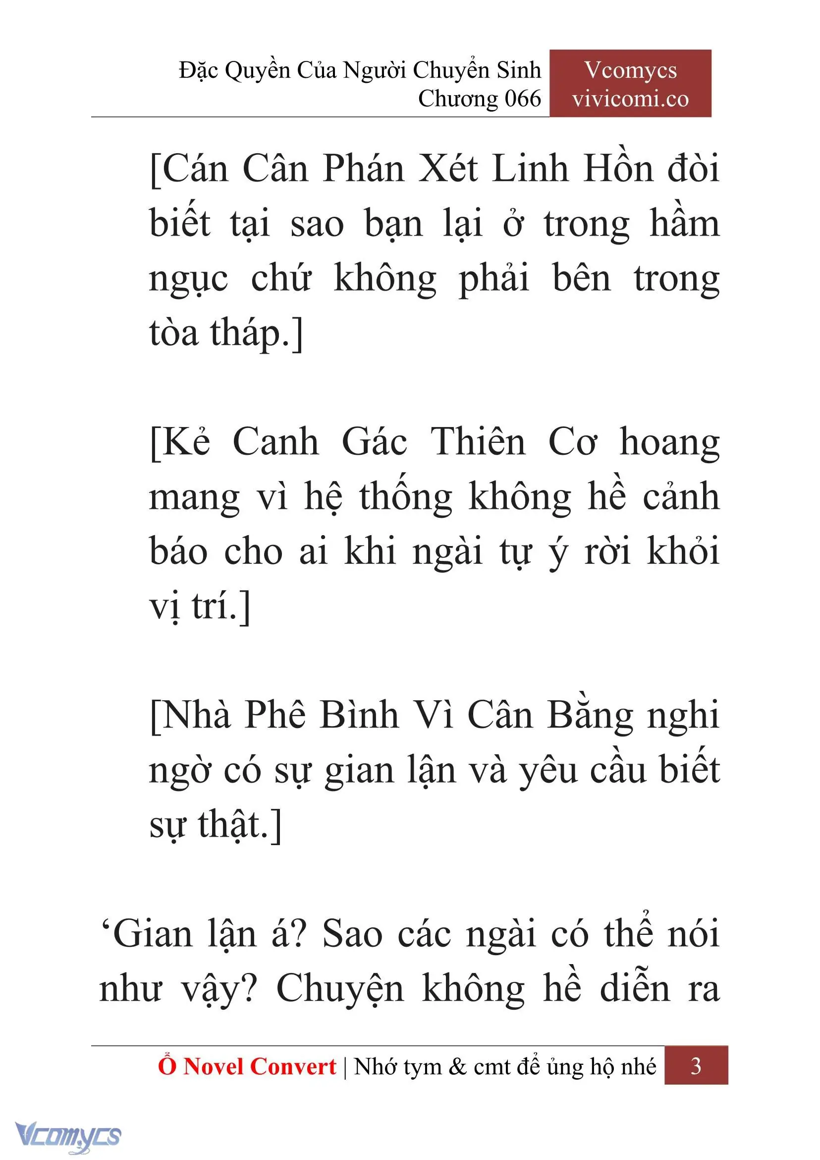 [Novel] Đặc Quyền Của Người Chuyển Sinh Chapter 66 - Trang 6