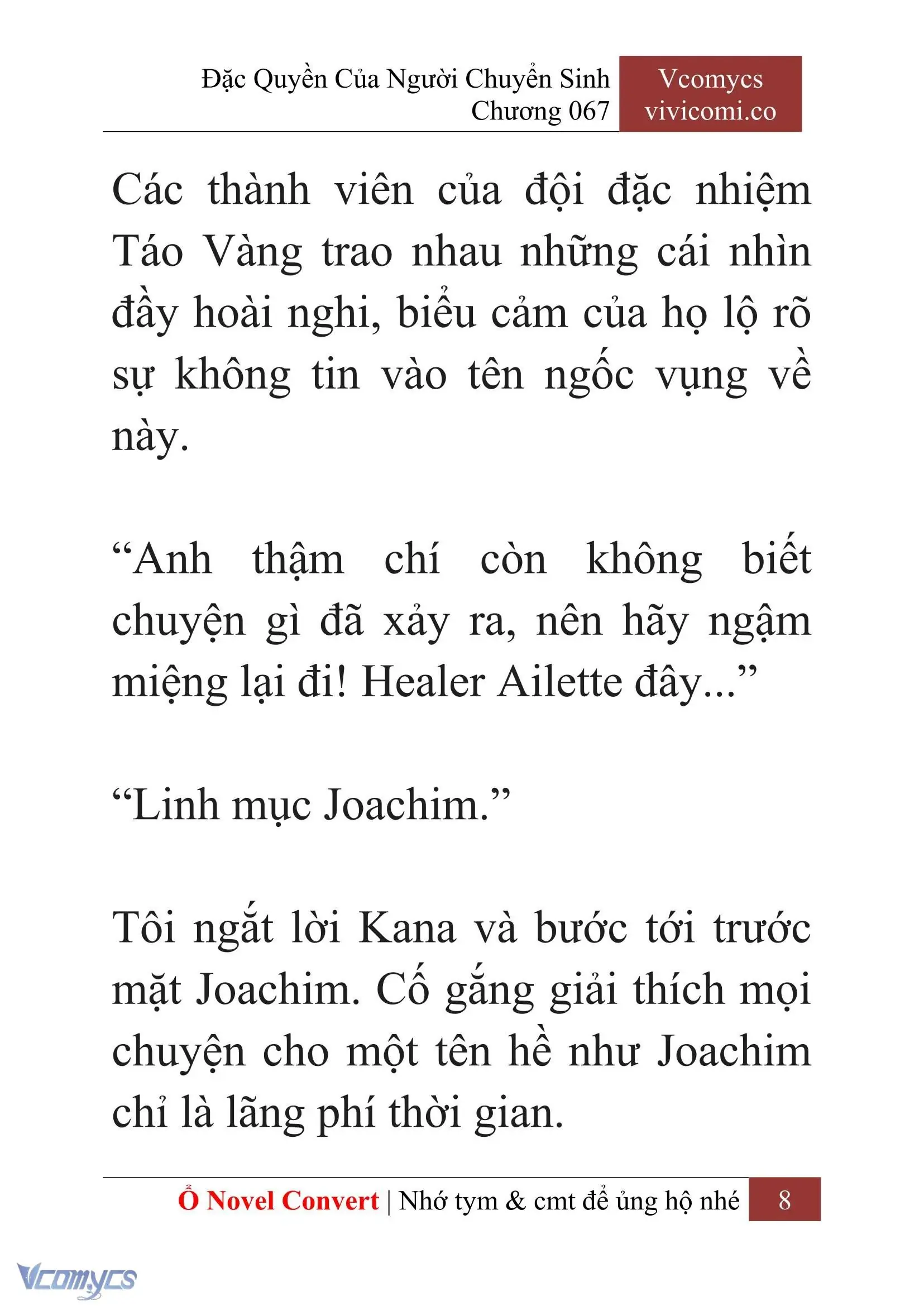 [Novel] Đặc Quyền Của Người Chuyển Sinh Chapter 67 - Trang 11
