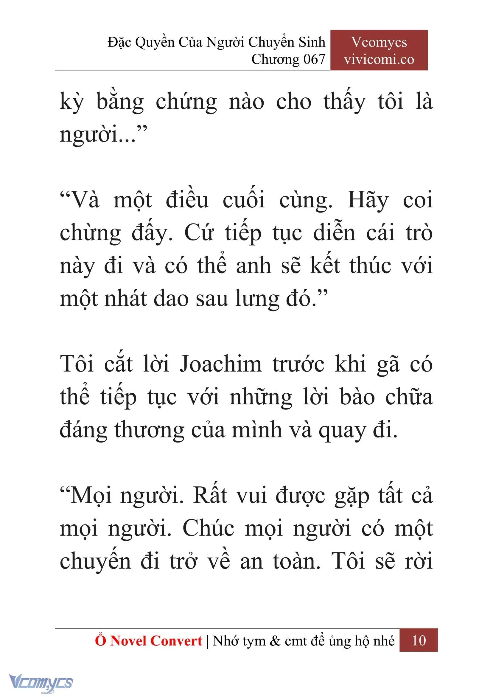 [Novel] Đặc Quyền Của Người Chuyển Sinh Chapter 67 - Trang 13