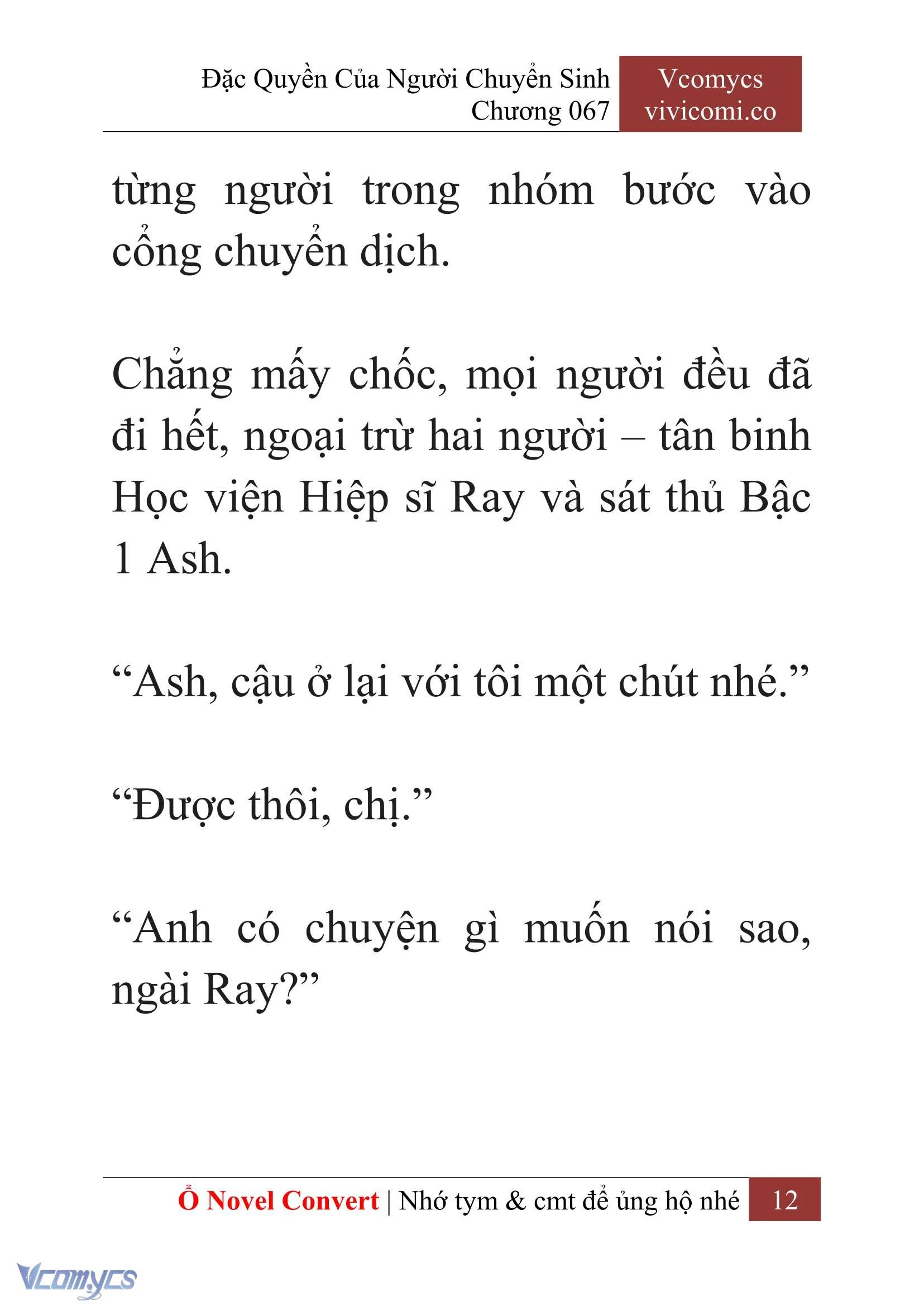 [Novel] Đặc Quyền Của Người Chuyển Sinh Chapter 67 - Trang 15