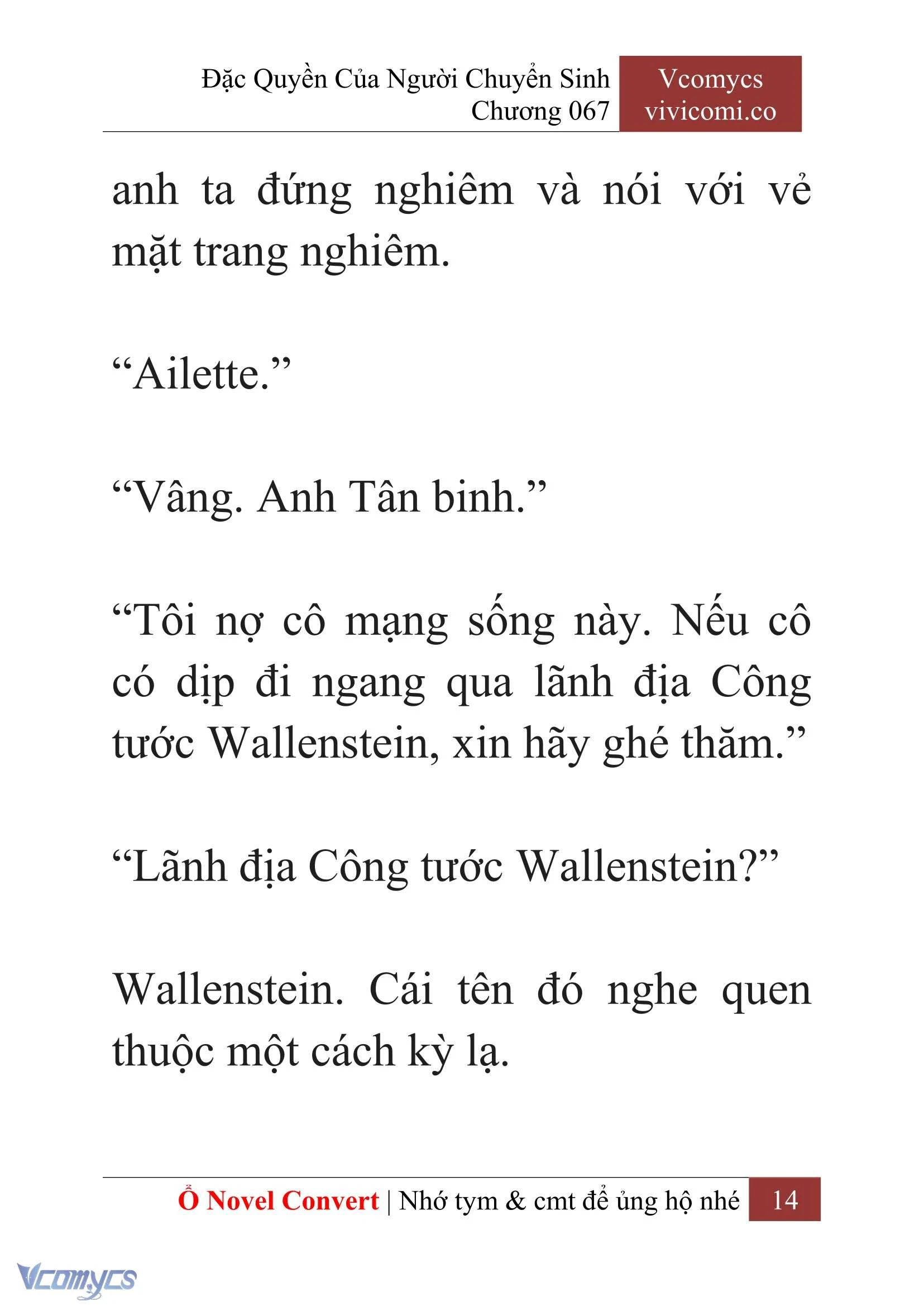 [Novel] Đặc Quyền Của Người Chuyển Sinh Chapter 67 - Trang 17