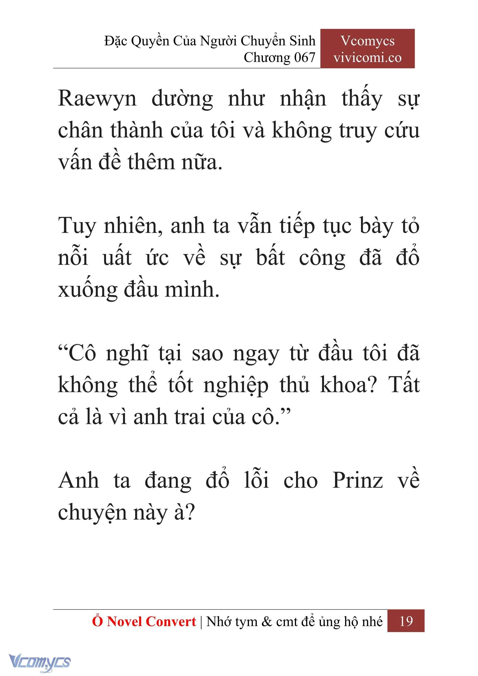 [Novel] Đặc Quyền Của Người Chuyển Sinh Chapter 67 - Trang 22