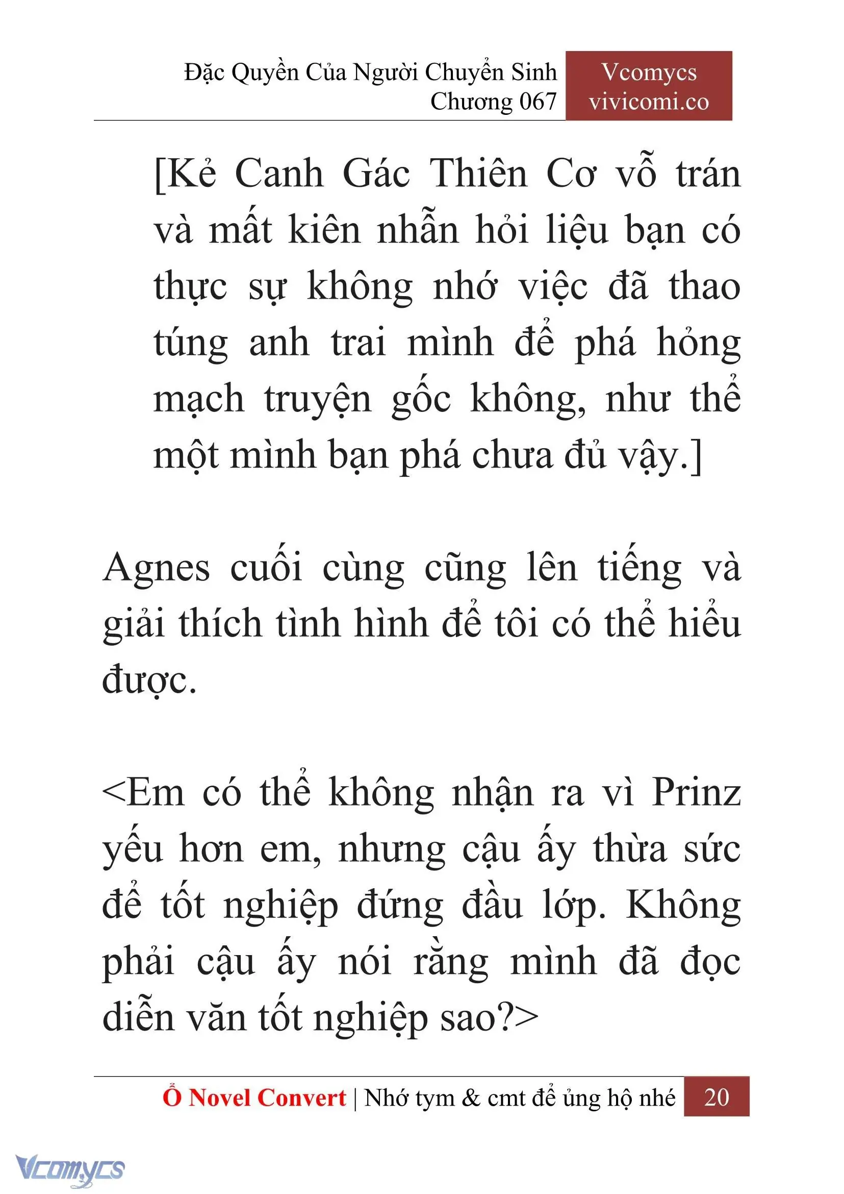 [Novel] Đặc Quyền Của Người Chuyển Sinh Chapter 67 - Trang 23
