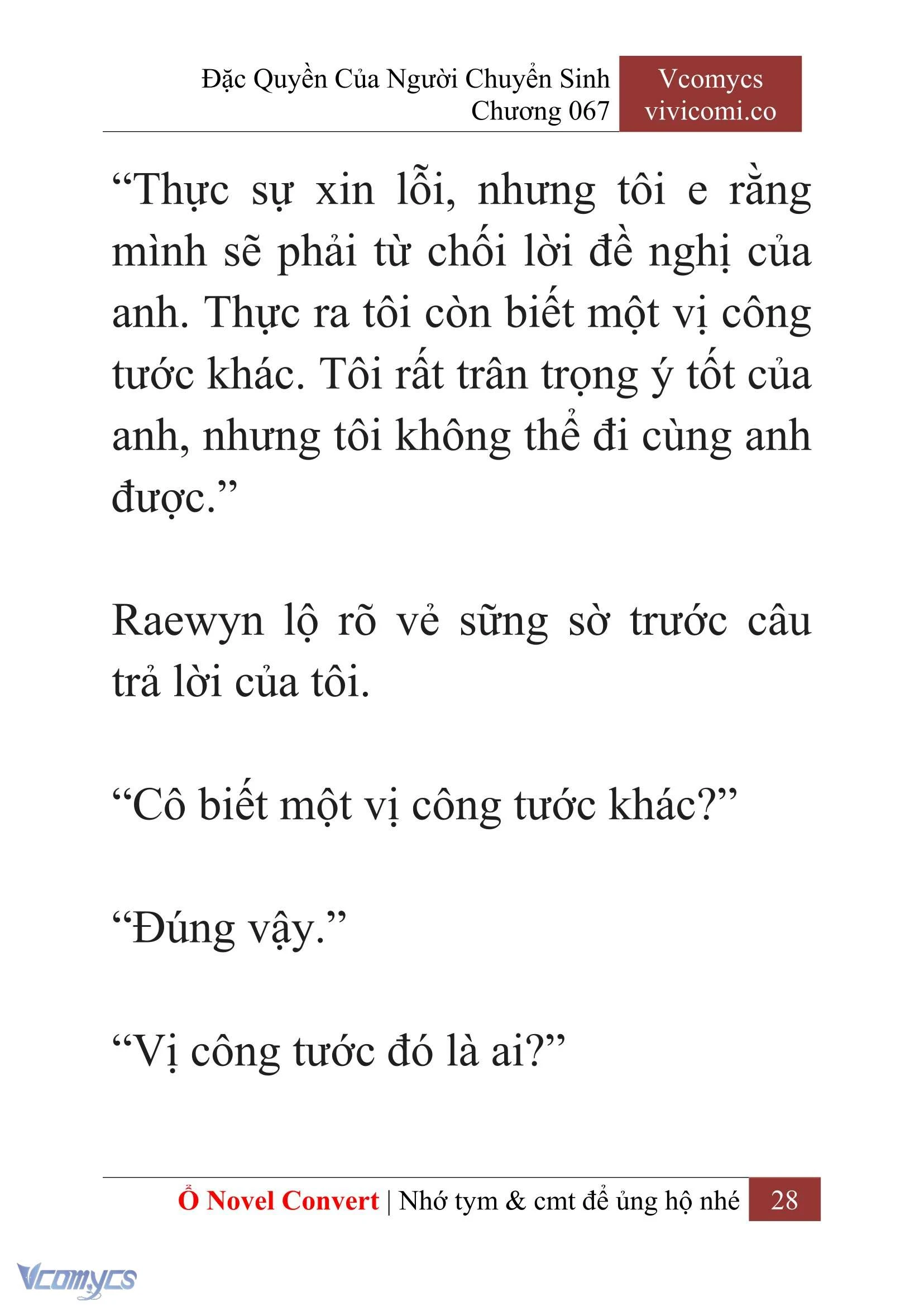 [Novel] Đặc Quyền Của Người Chuyển Sinh Chapter 67 - Trang 31