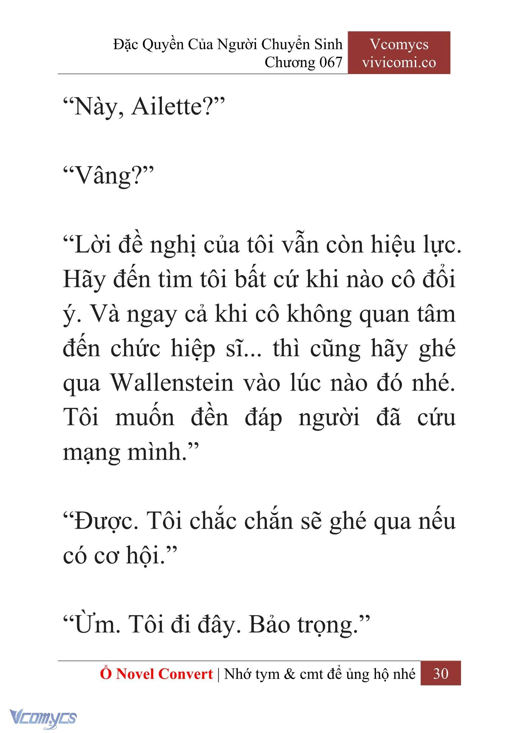 [Novel] Đặc Quyền Của Người Chuyển Sinh Chapter 67 - Trang 33