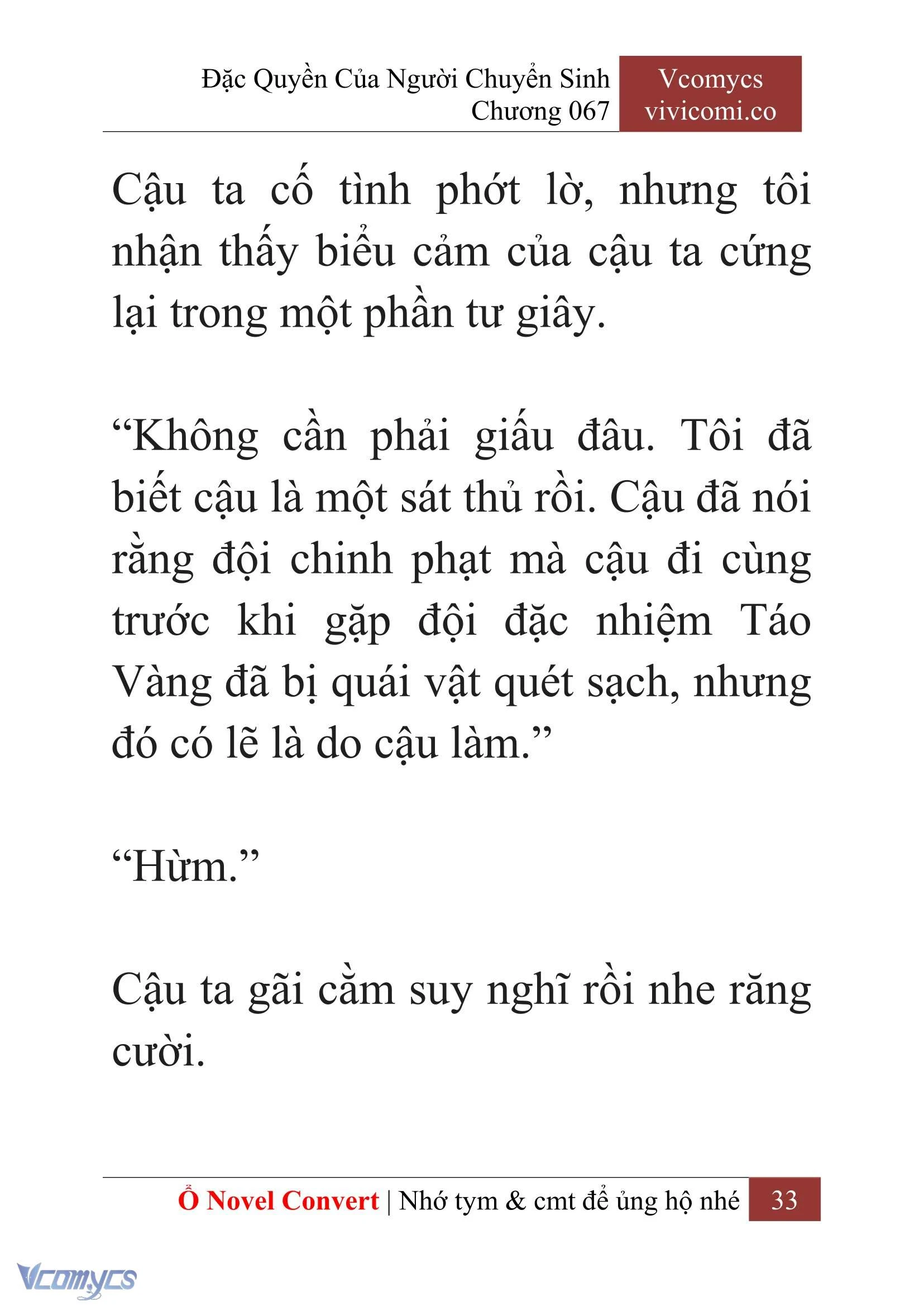 [Novel] Đặc Quyền Của Người Chuyển Sinh Chapter 67 - Trang 36