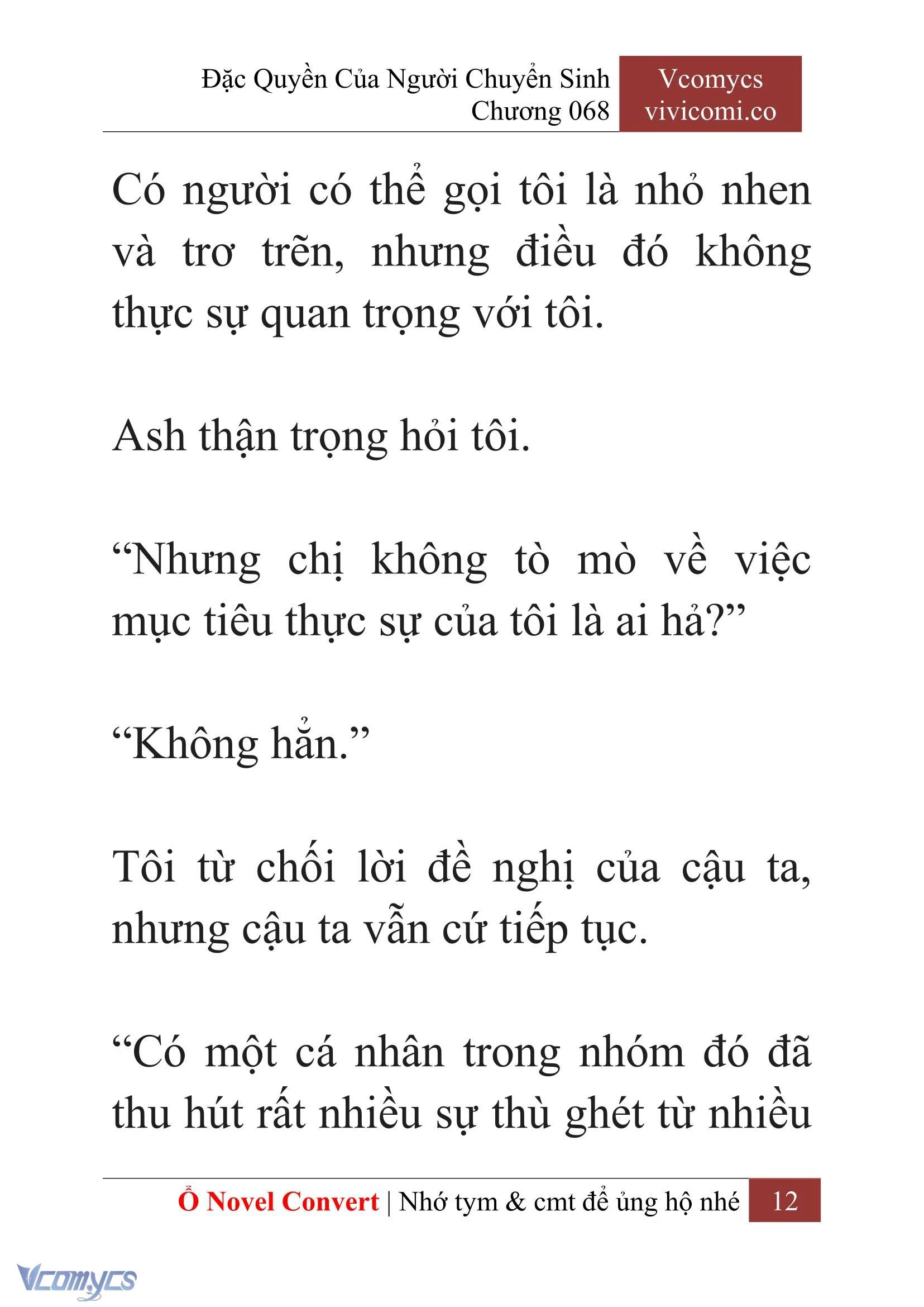 [Novel] Đặc Quyền Của Người Chuyển Sinh Chapter 68 - Trang 15