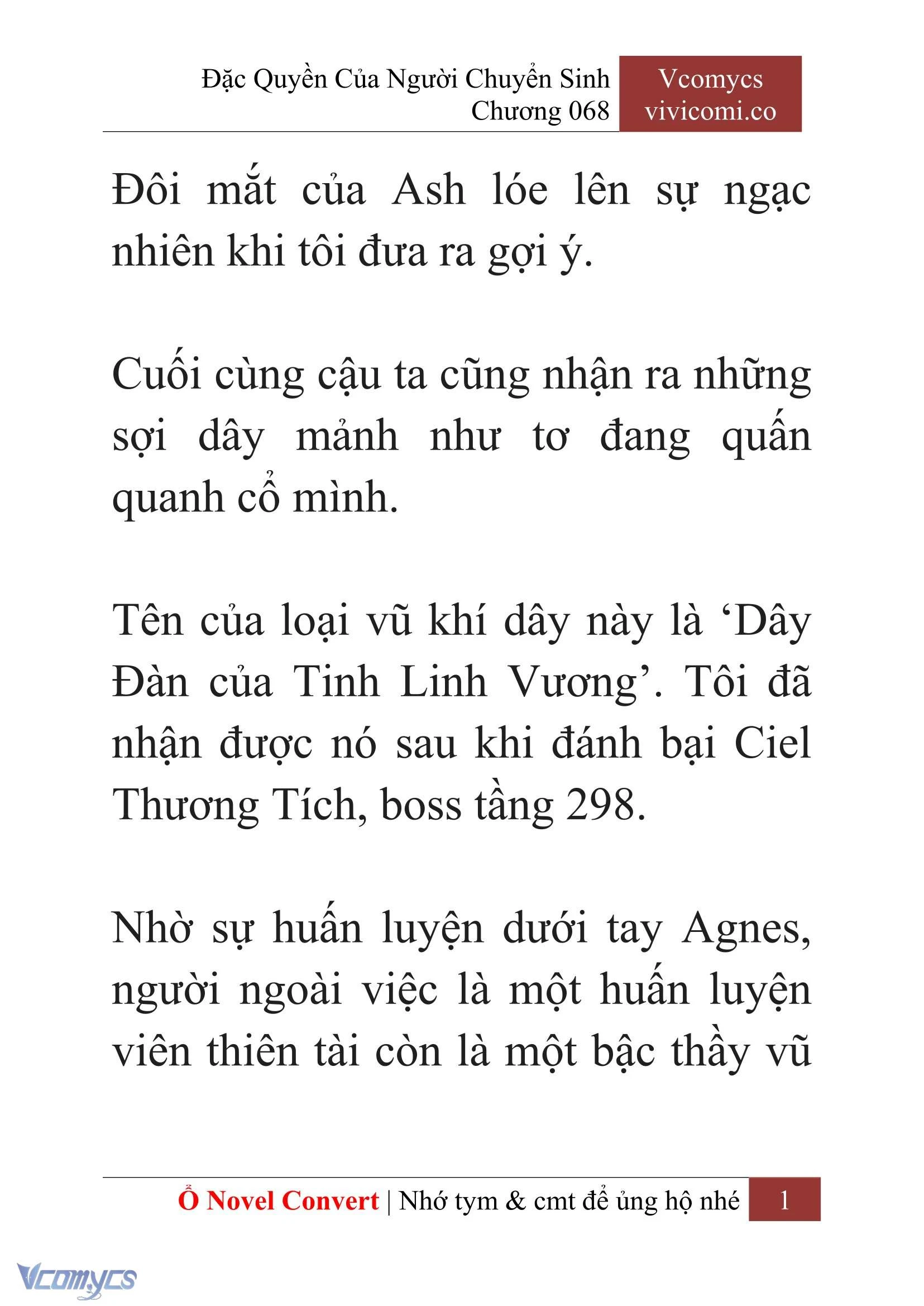[Novel] Đặc Quyền Của Người Chuyển Sinh Chapter 68 - Trang 4