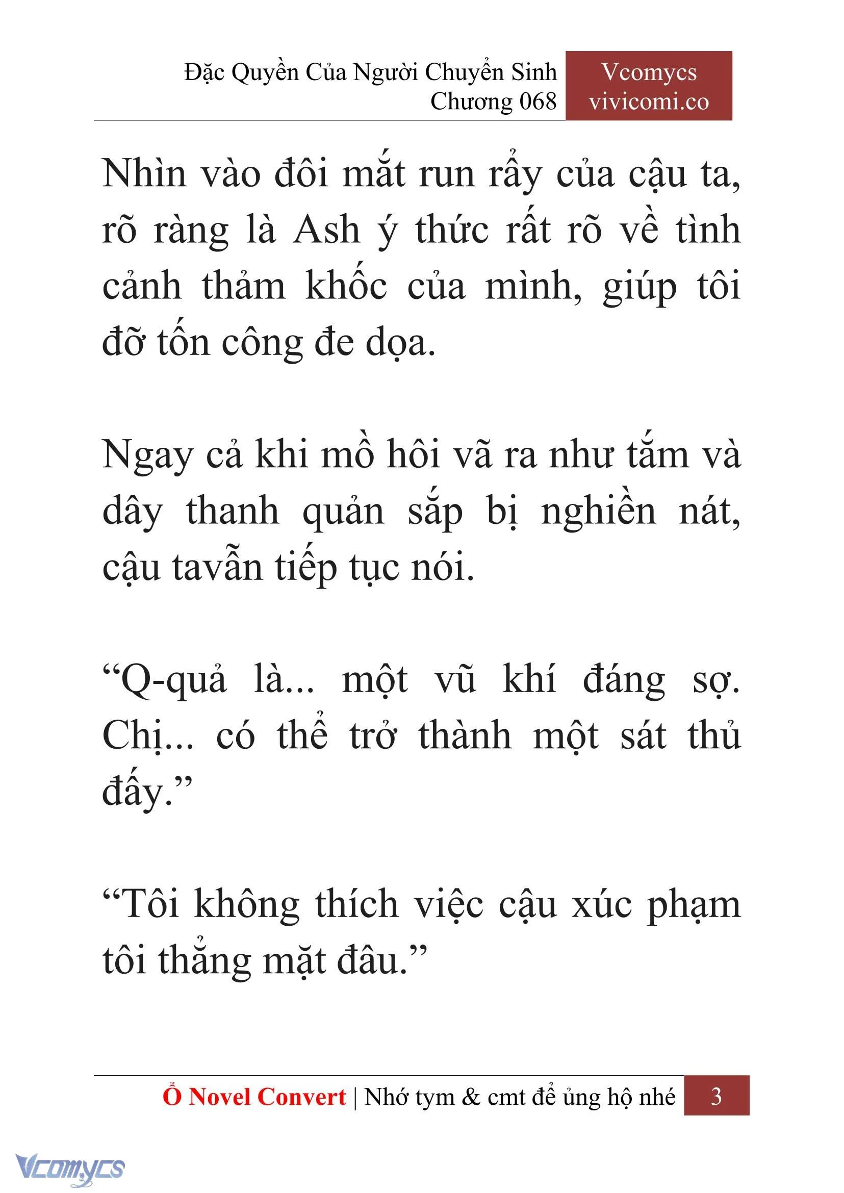 [Novel] Đặc Quyền Của Người Chuyển Sinh Chapter 68 - Trang 6