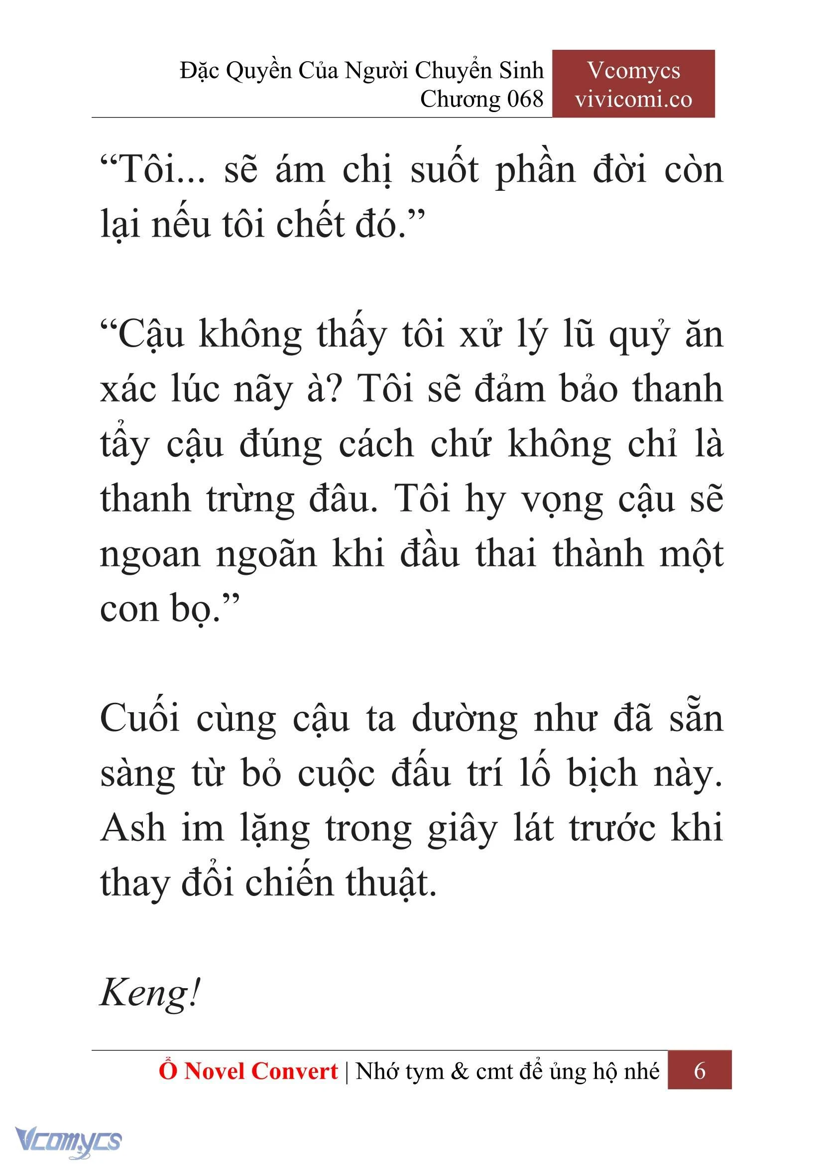 [Novel] Đặc Quyền Của Người Chuyển Sinh Chapter 68 - Trang 9