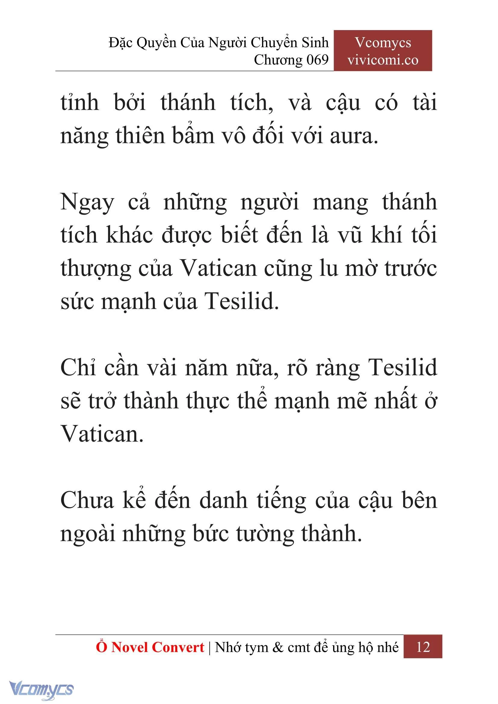 [Novel] Đặc Quyền Của Người Chuyển Sinh Chapter 69 - Trang 15