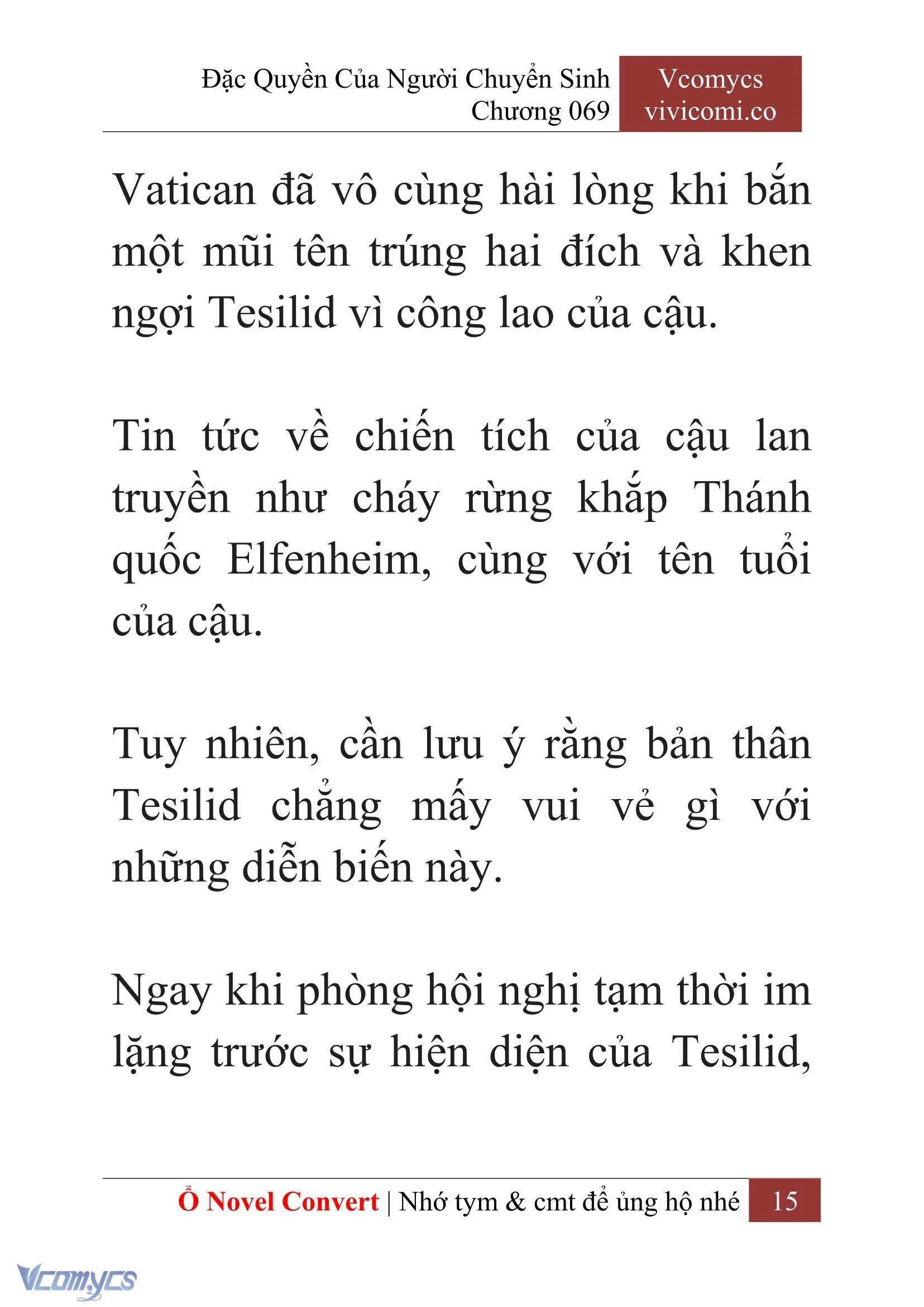 [Novel] Đặc Quyền Của Người Chuyển Sinh Chapter 69 - Trang 18