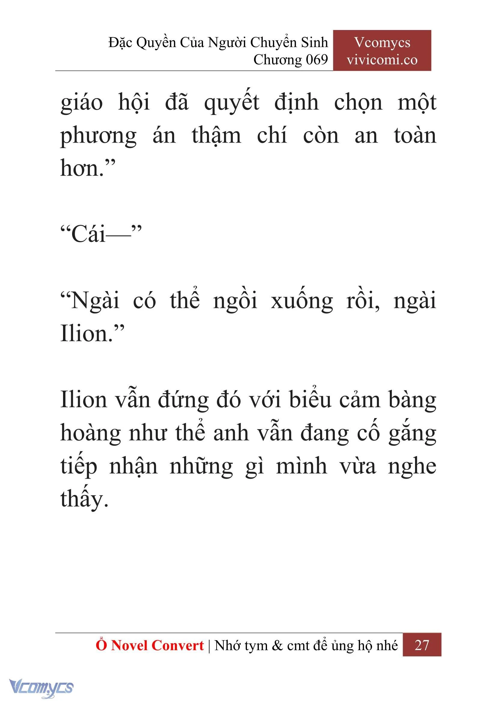 [Novel] Đặc Quyền Của Người Chuyển Sinh Chapter 69 - Trang 30