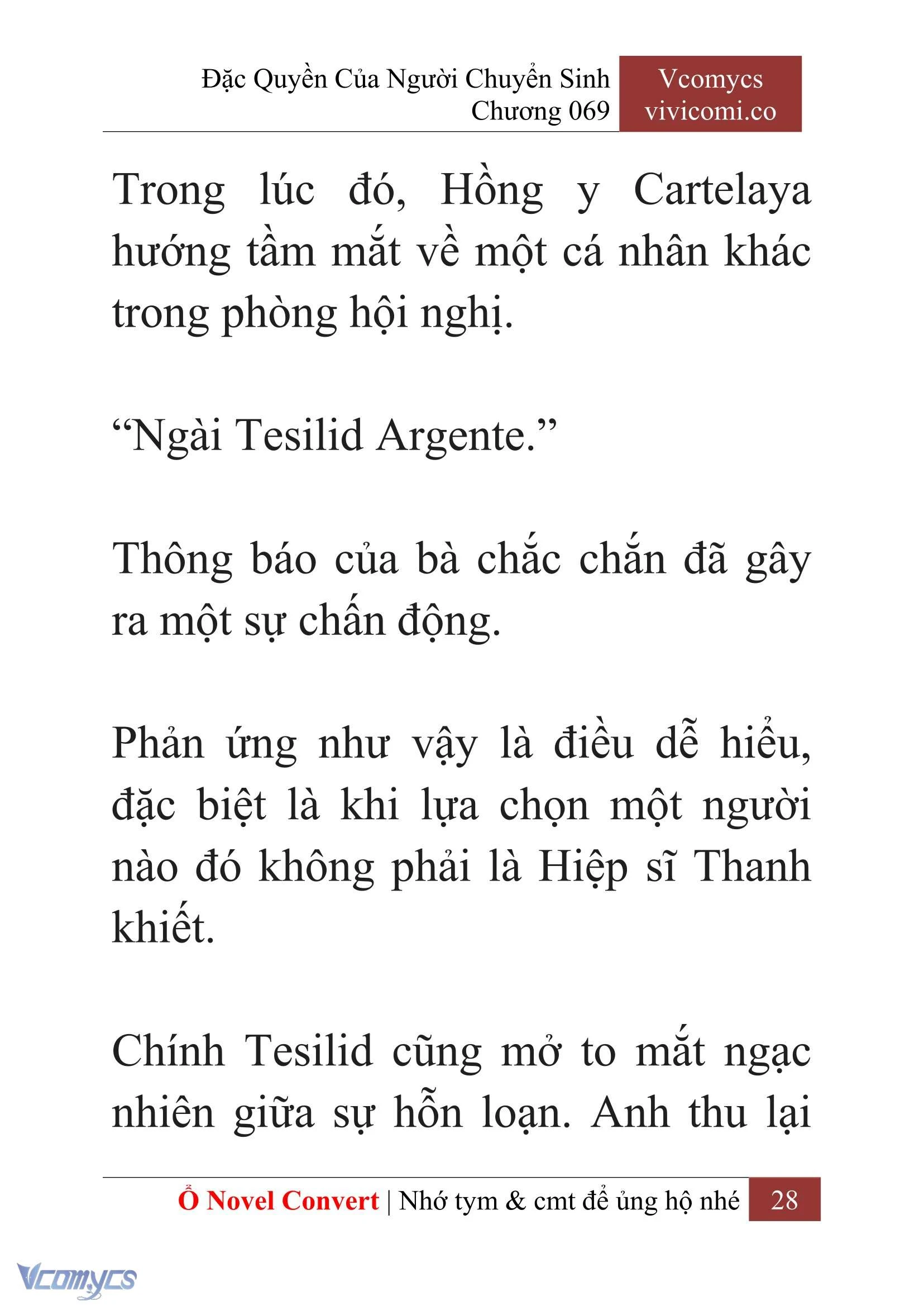 [Novel] Đặc Quyền Của Người Chuyển Sinh Chapter 69 - Trang 31