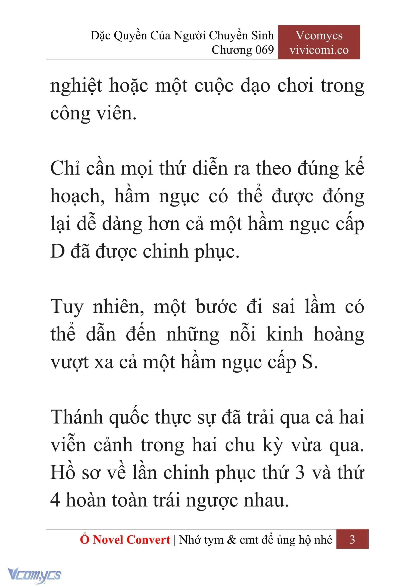 [Novel] Đặc Quyền Của Người Chuyển Sinh Chapter 69 - Trang 6