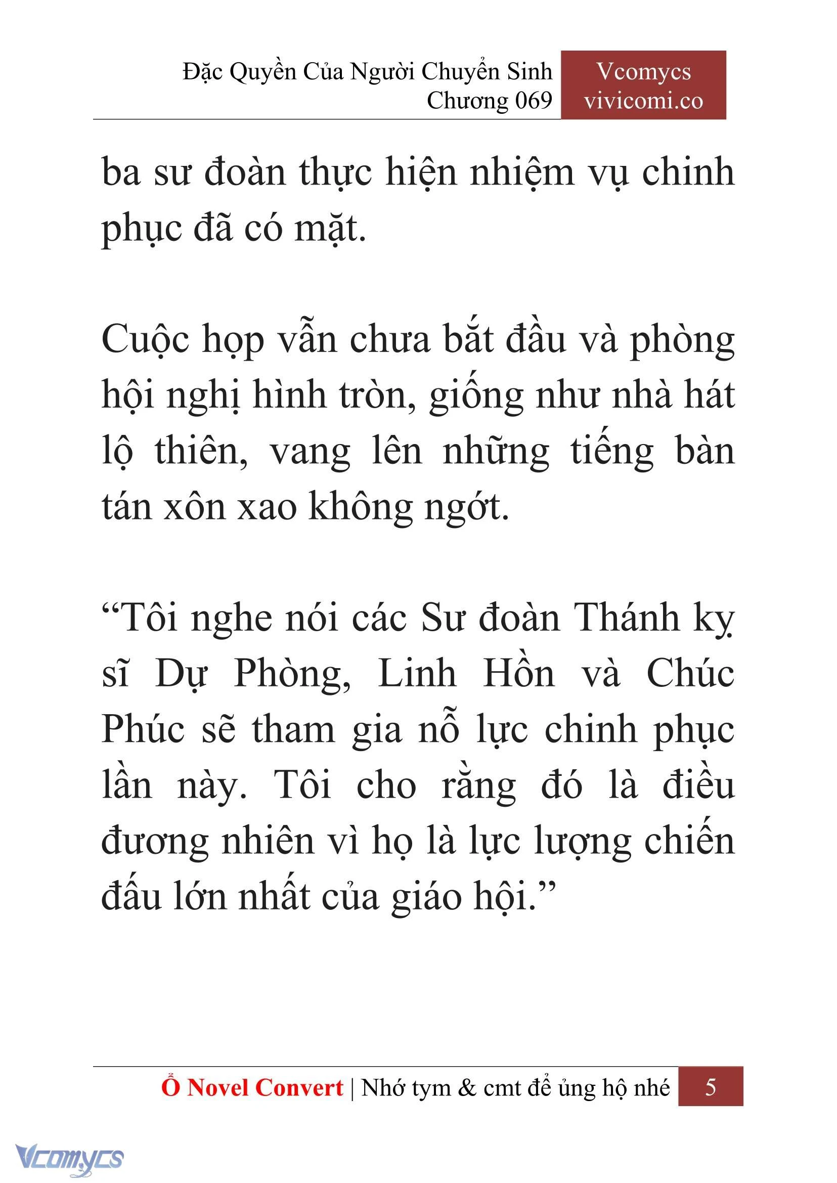 [Novel] Đặc Quyền Của Người Chuyển Sinh Chapter 69 - Trang 8