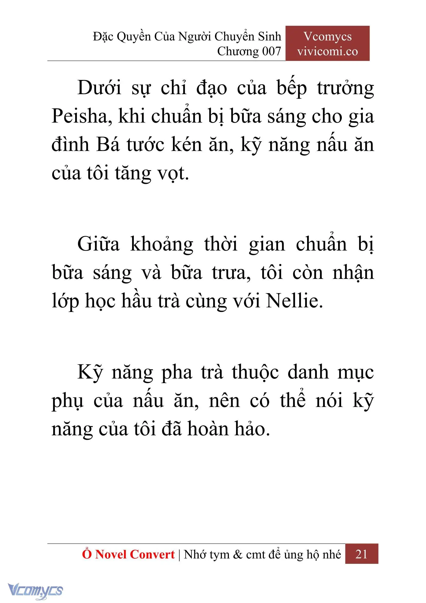 [Novel] Đặc Quyền Của Người Chuyển Sinh Chapter 7 - Trang 23