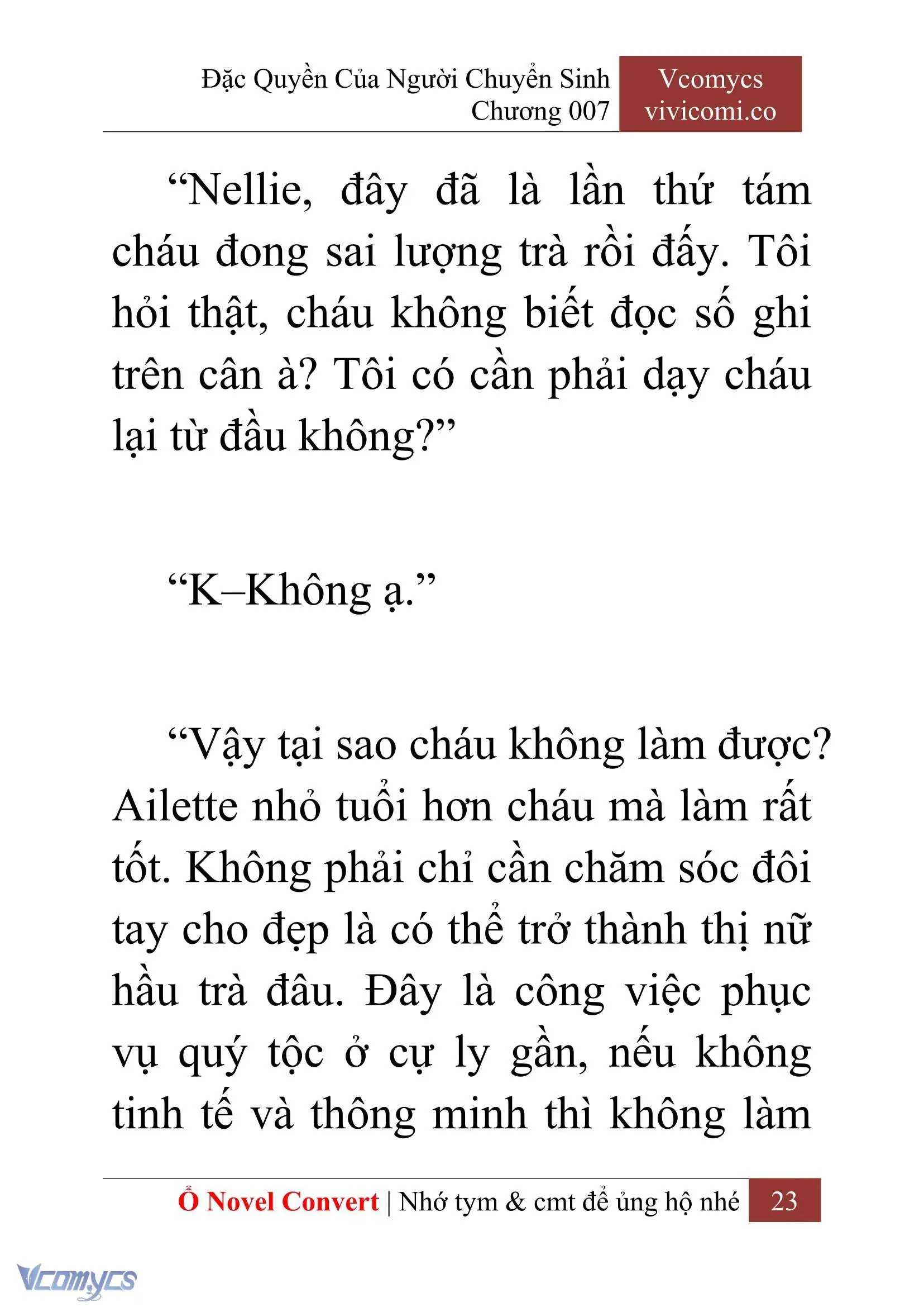[Novel] Đặc Quyền Của Người Chuyển Sinh Chapter 7 - Trang 25