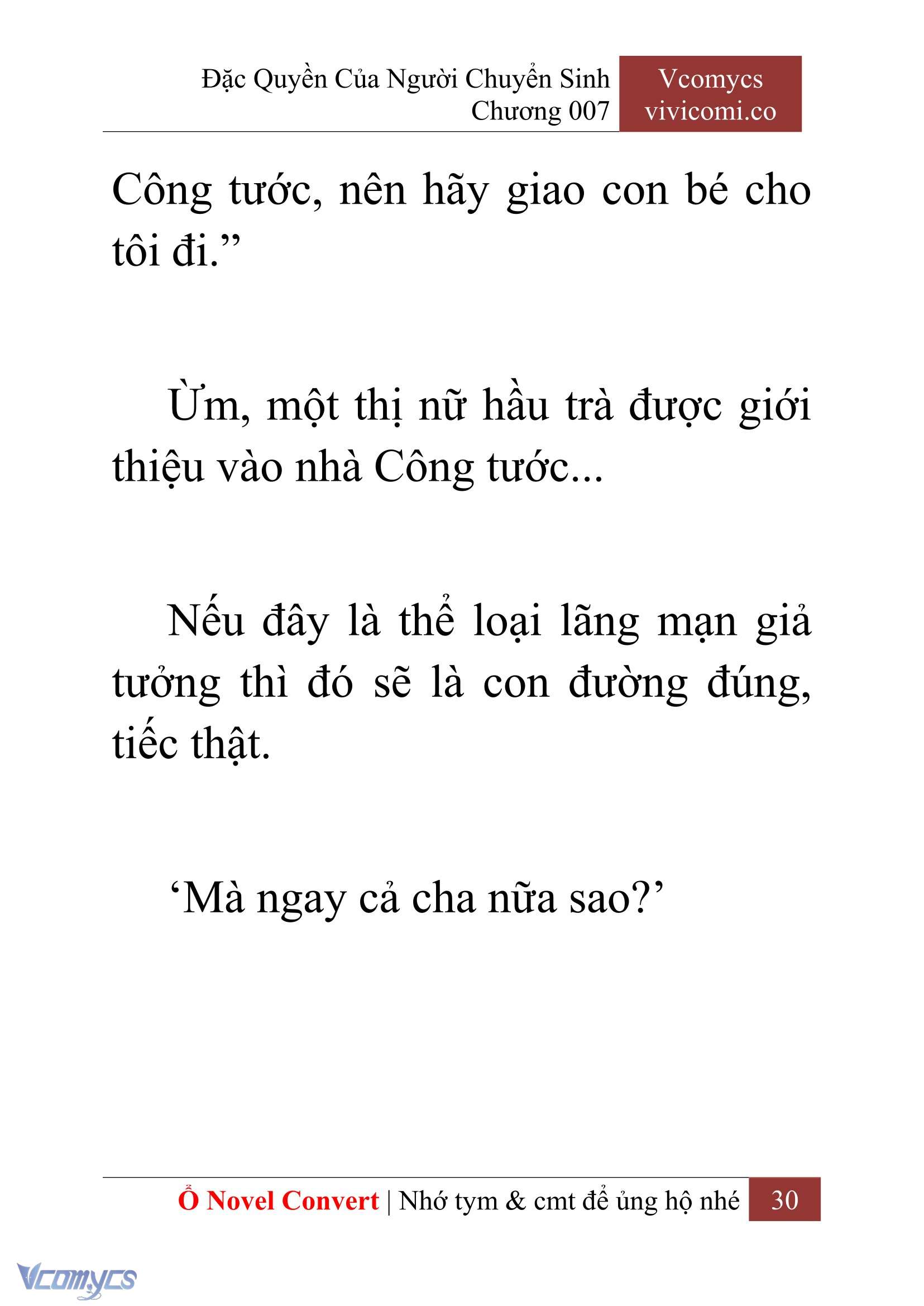 [Novel] Đặc Quyền Của Người Chuyển Sinh Chapter 7 - Trang 32