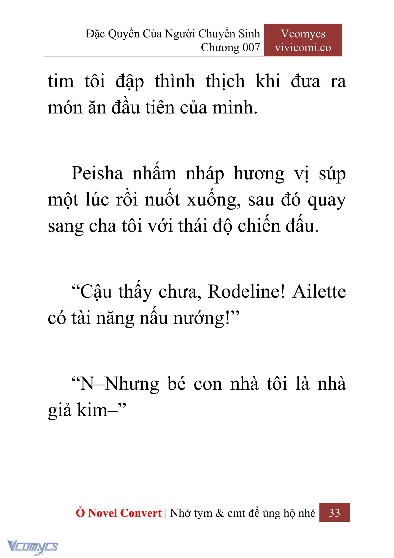 [Novel] Đặc Quyền Của Người Chuyển Sinh Chapter 7 - Trang 35