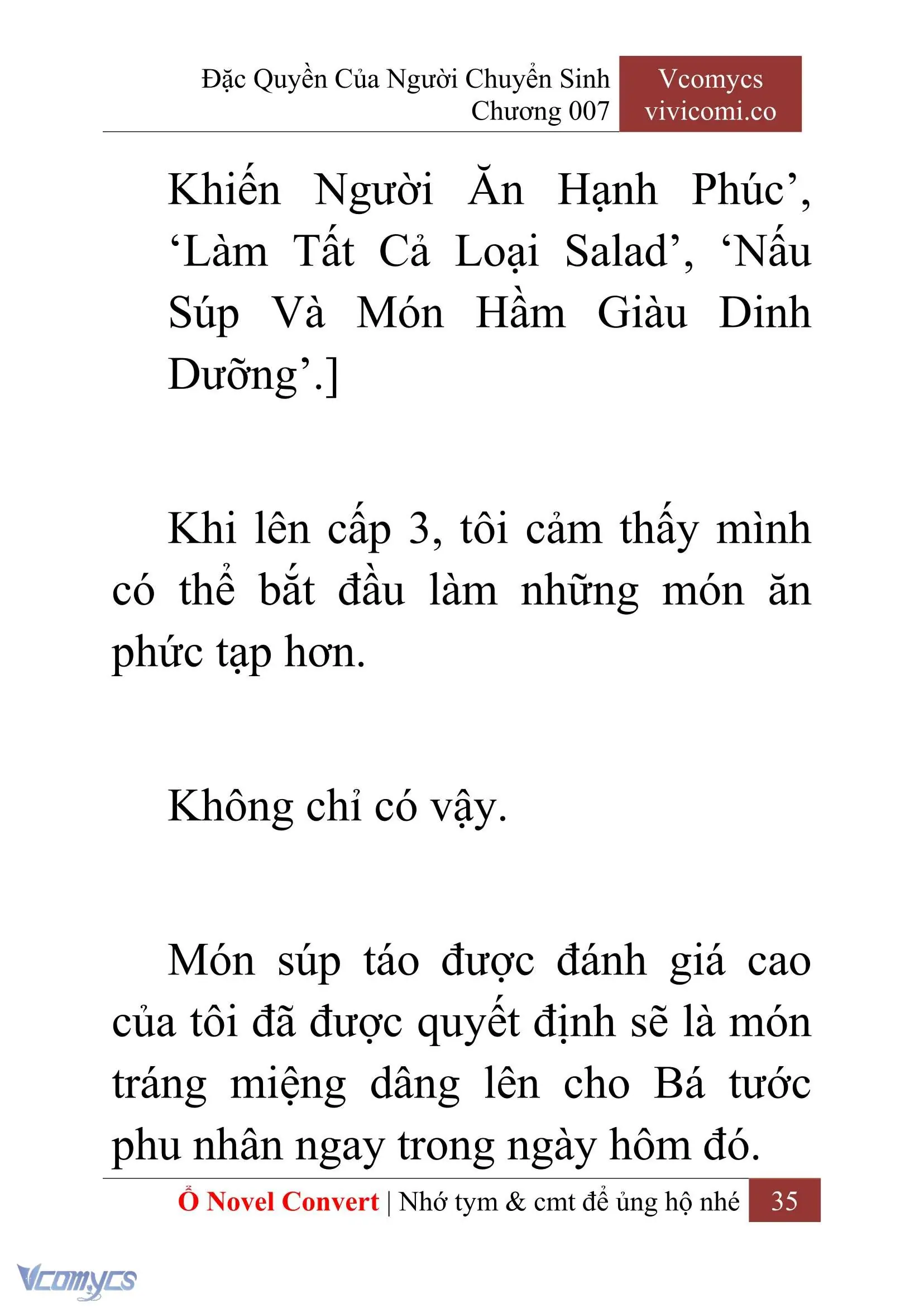 [Novel] Đặc Quyền Của Người Chuyển Sinh Chapter 7 - Trang 37