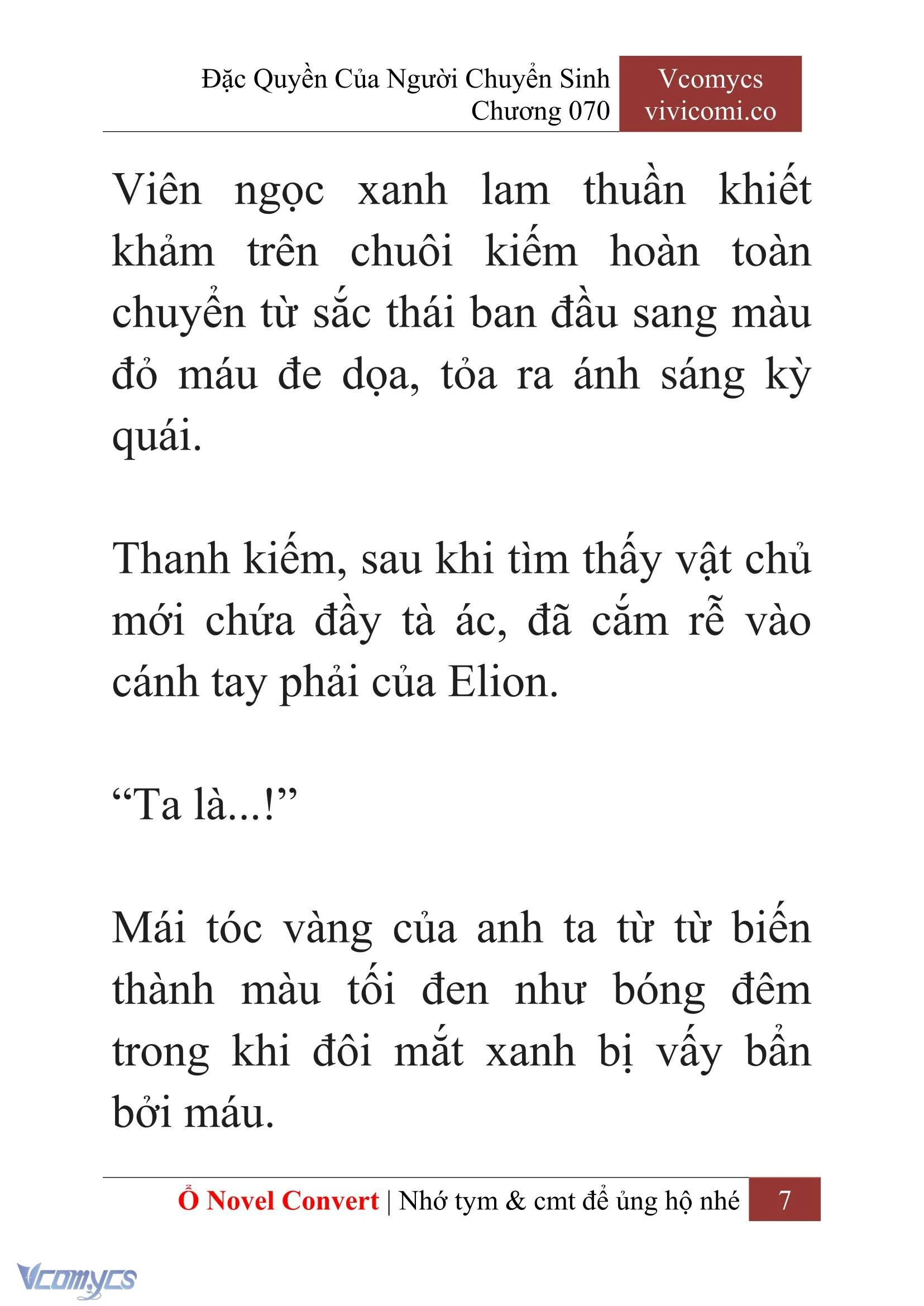 [Novel] Đặc Quyền Của Người Chuyển Sinh Chapter 70 - Trang 10