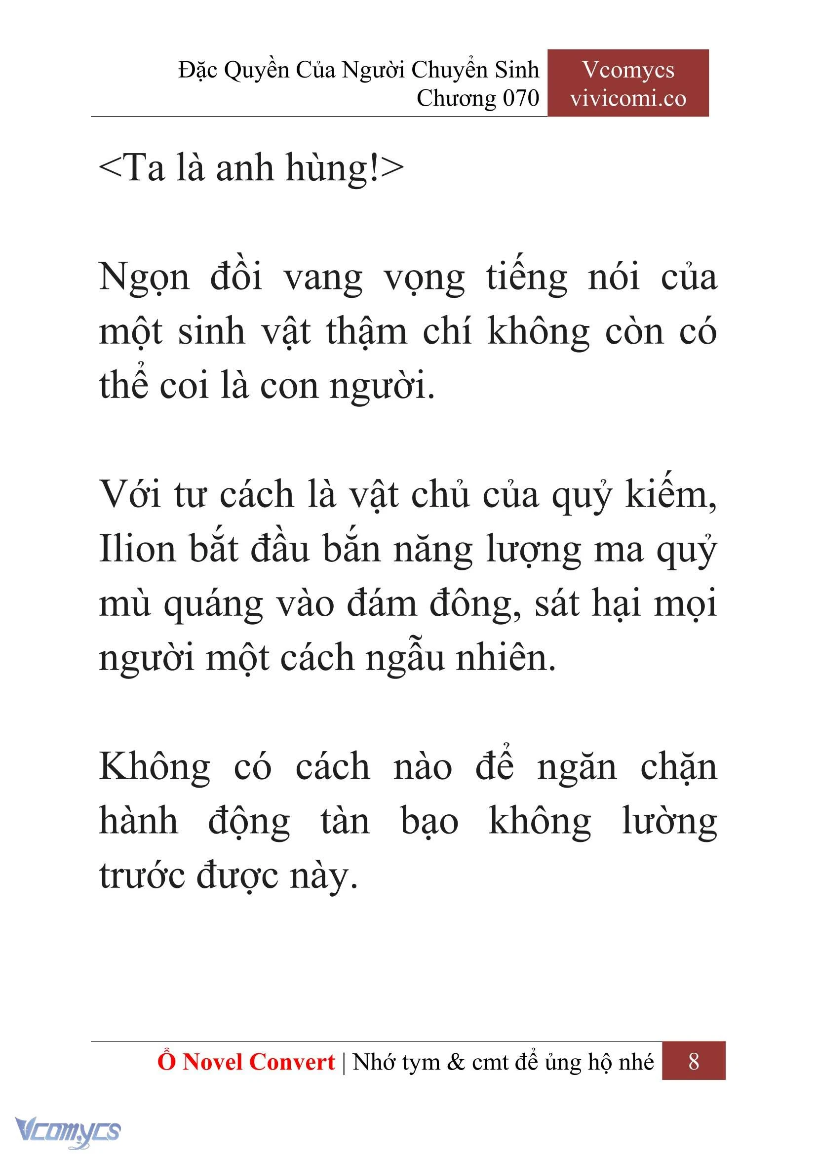 [Novel] Đặc Quyền Của Người Chuyển Sinh Chapter 70 - Trang 11