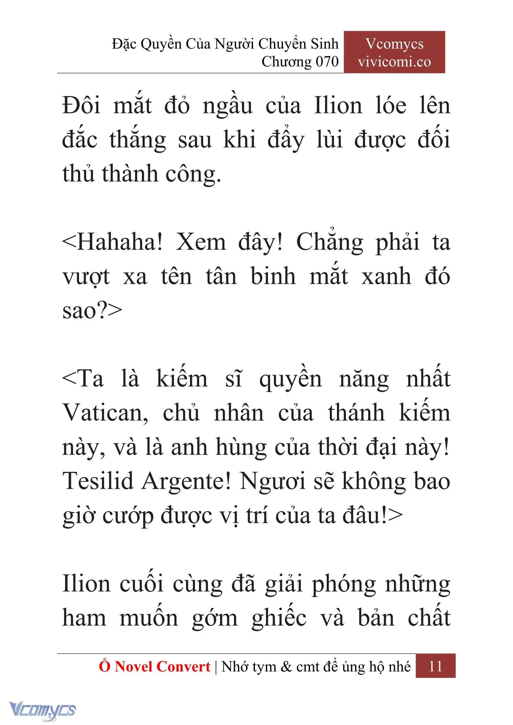[Novel] Đặc Quyền Của Người Chuyển Sinh Chapter 70 - Trang 14