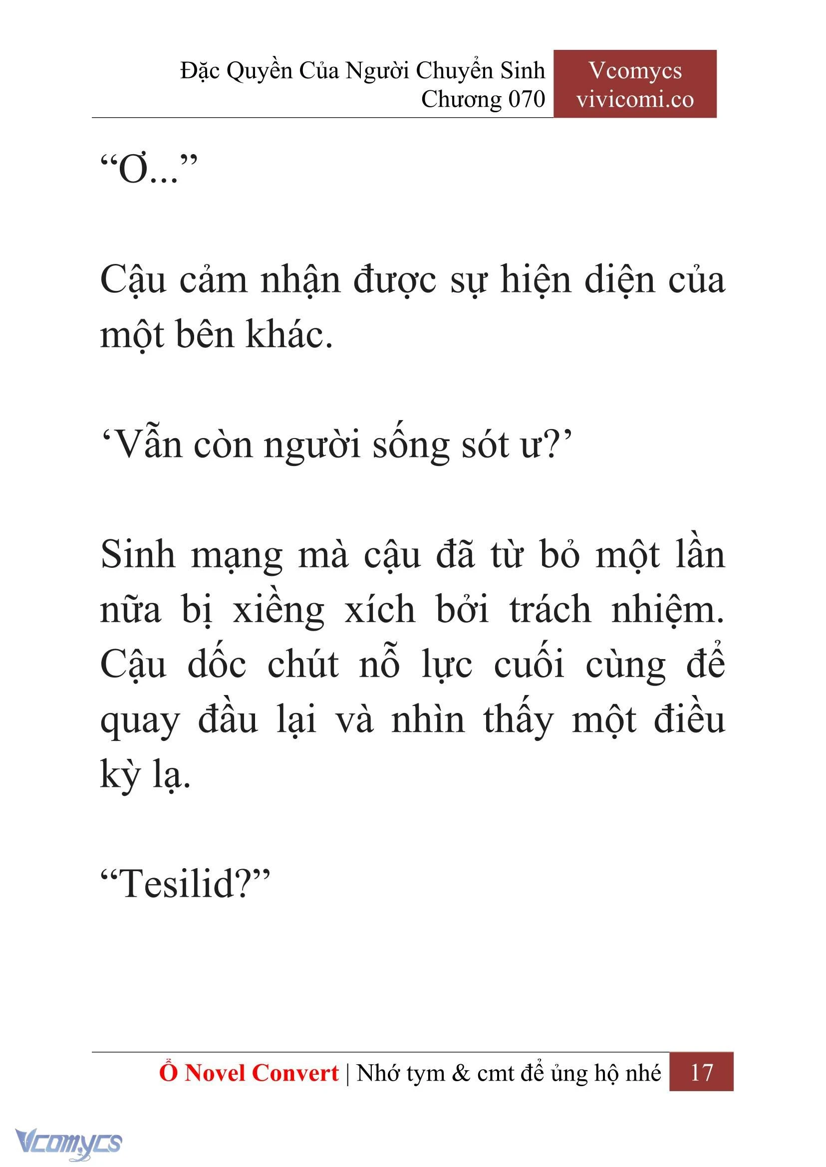 [Novel] Đặc Quyền Của Người Chuyển Sinh Chapter 70 - Trang 20