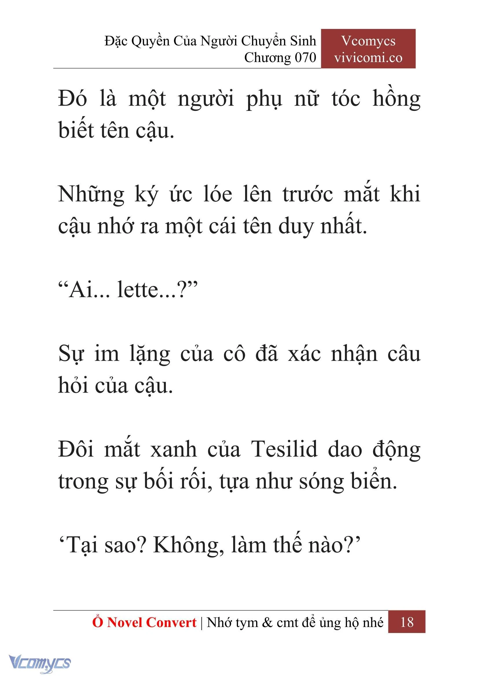 [Novel] Đặc Quyền Của Người Chuyển Sinh Chapter 70 - Trang 21