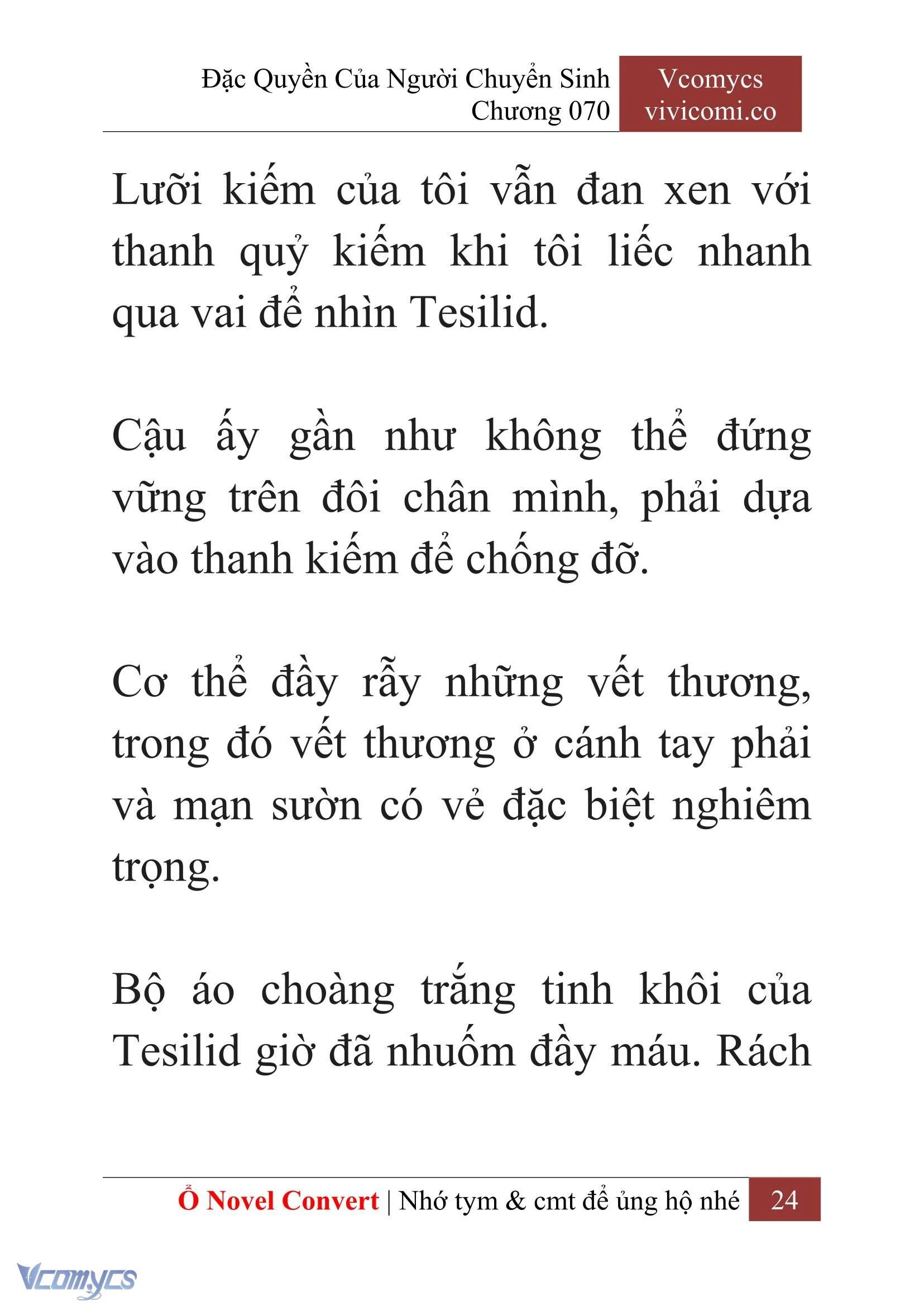 [Novel] Đặc Quyền Của Người Chuyển Sinh Chapter 70 - Trang 27
