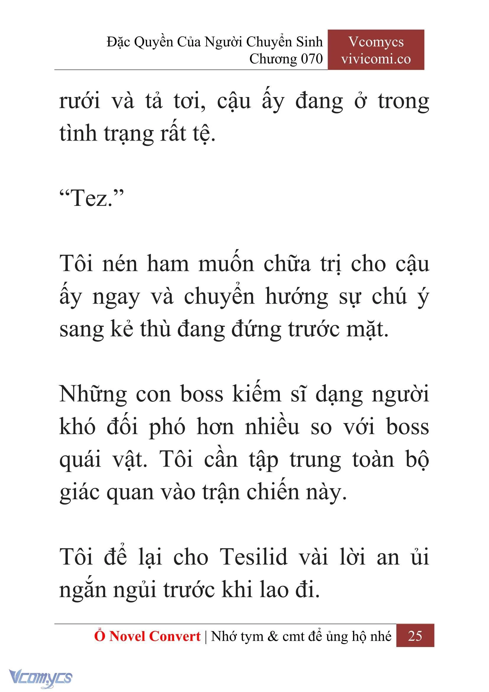 [Novel] Đặc Quyền Của Người Chuyển Sinh Chapter 70 - Trang 28